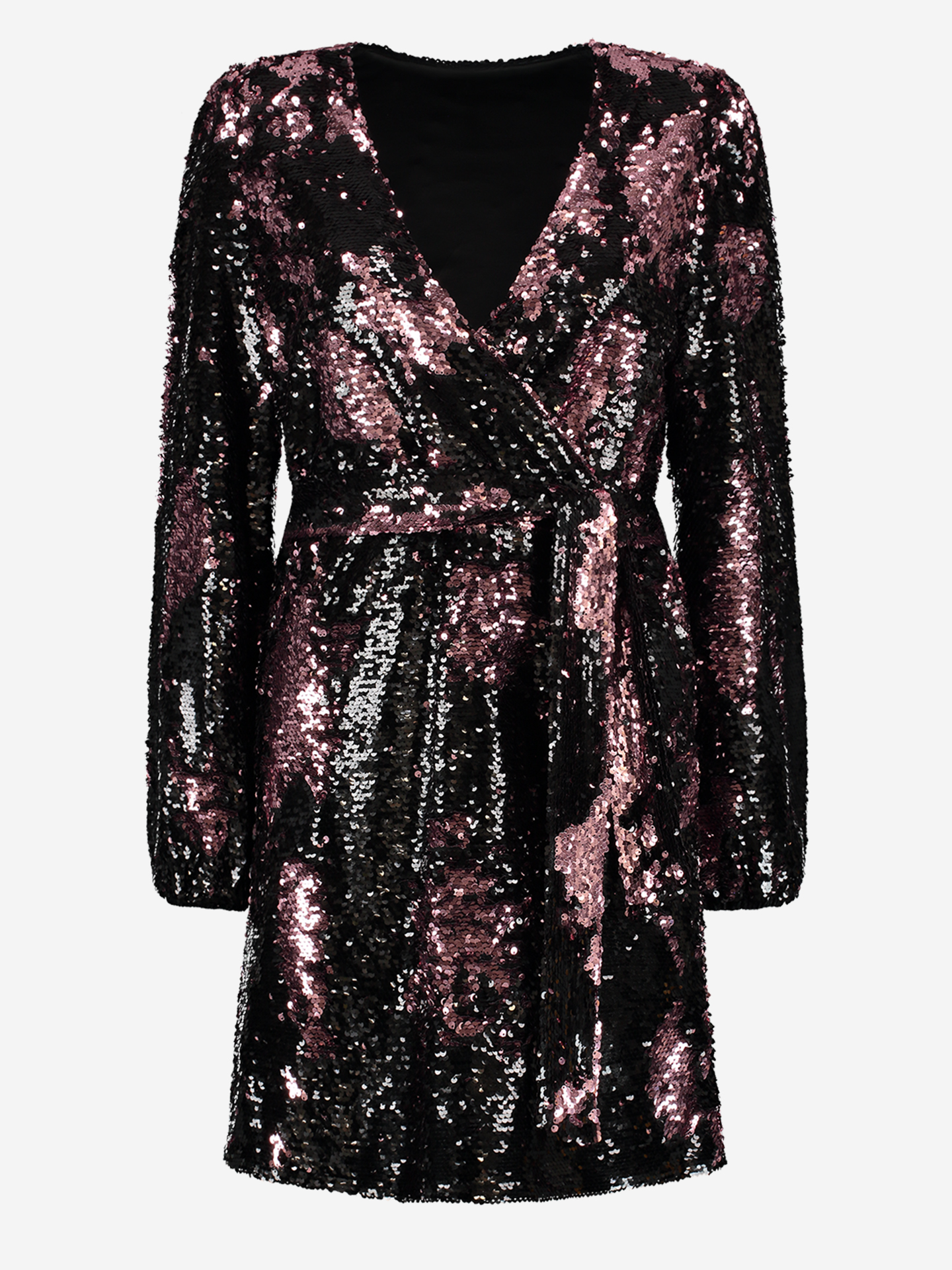 Sequin wrap dress