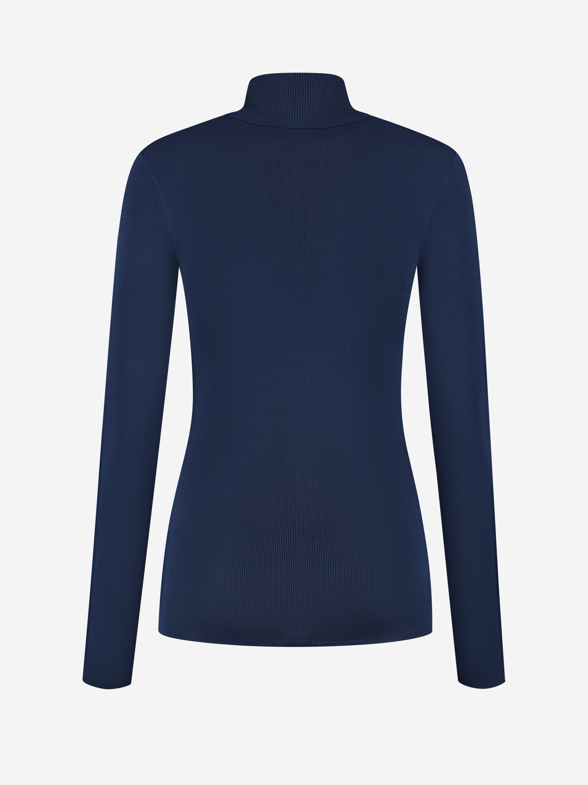 Fitted top with logo patch and turtleneck