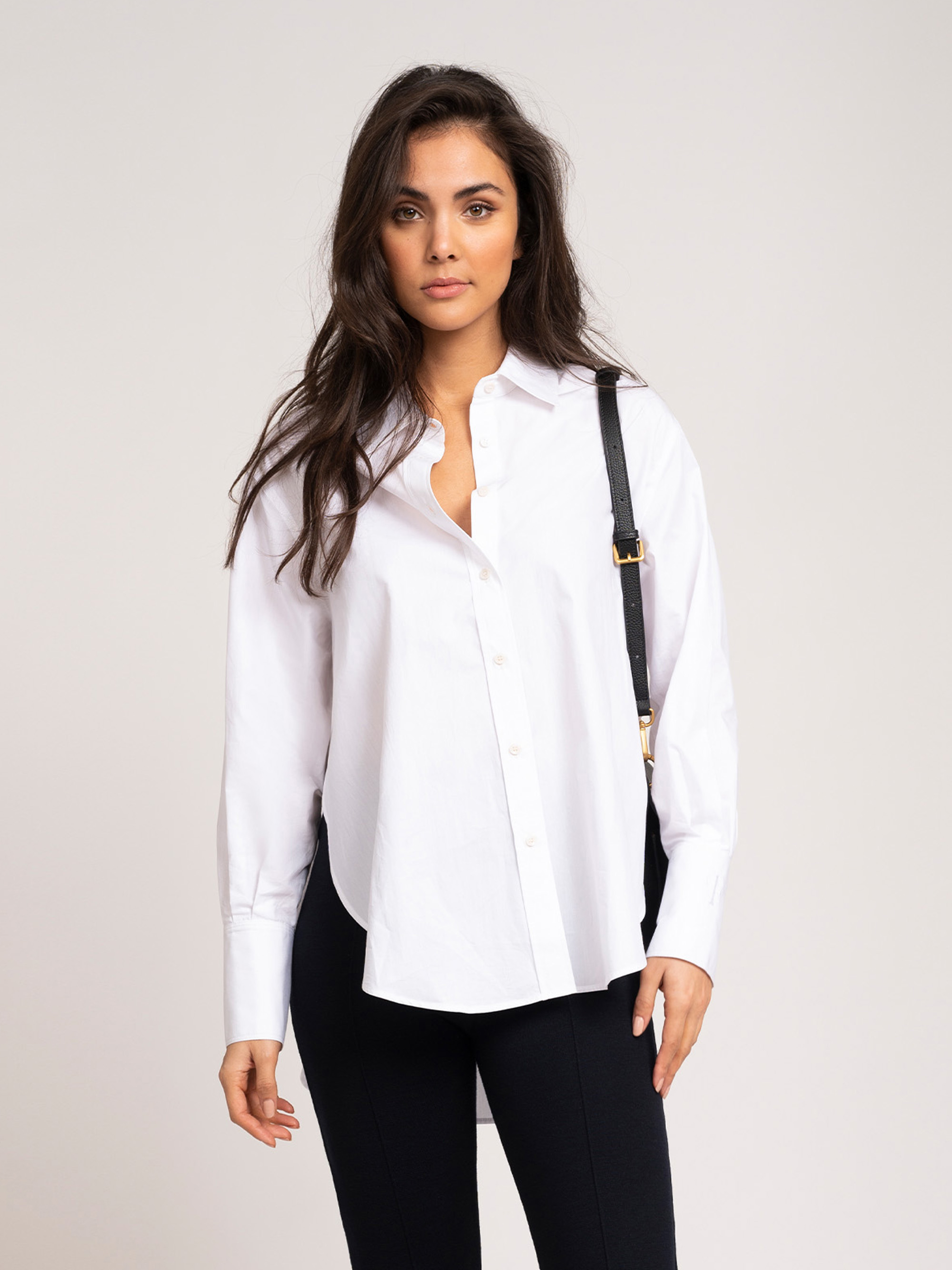 Loose fit cotton blouse