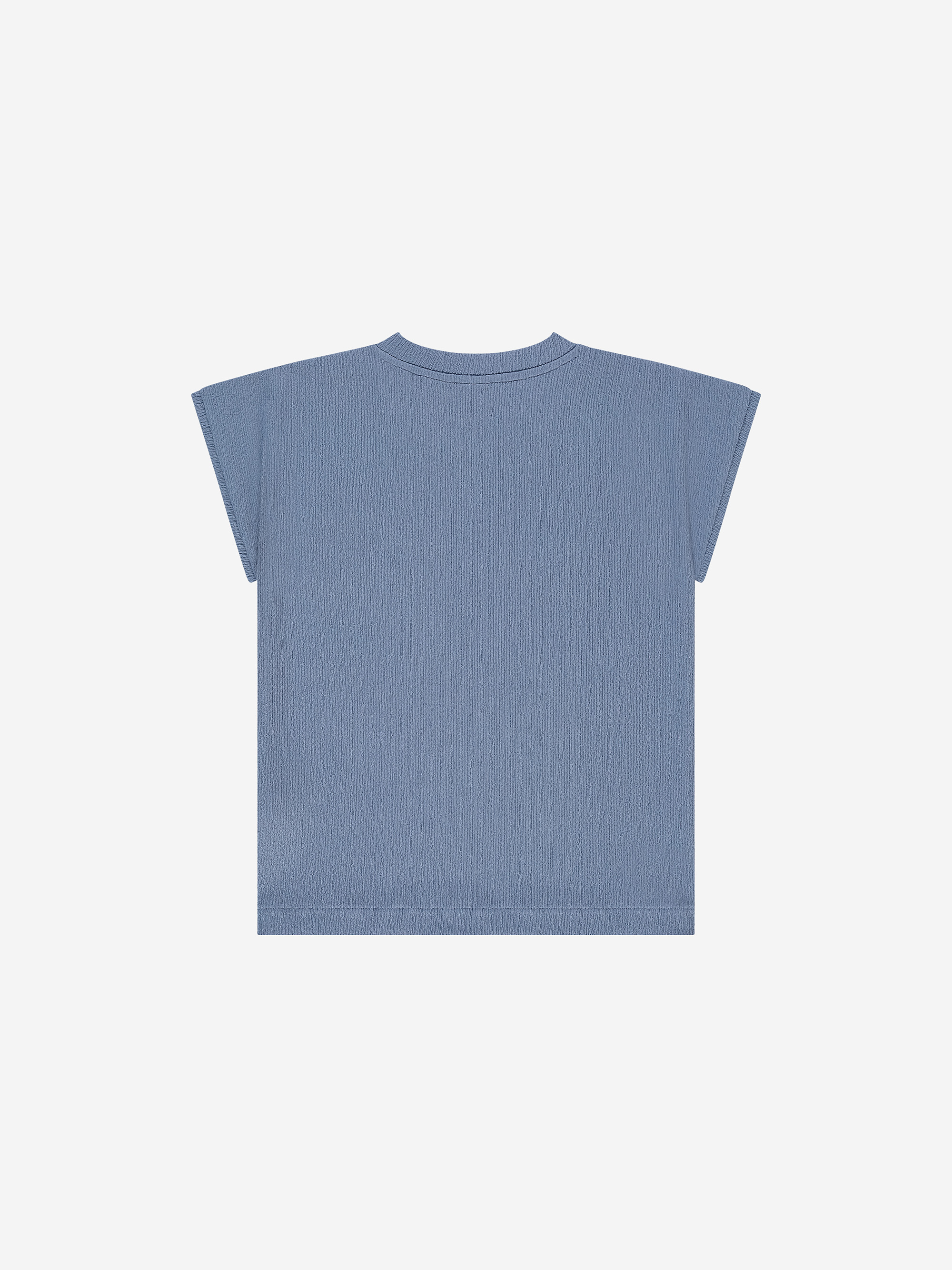 Lightweight top with cap sleeves
