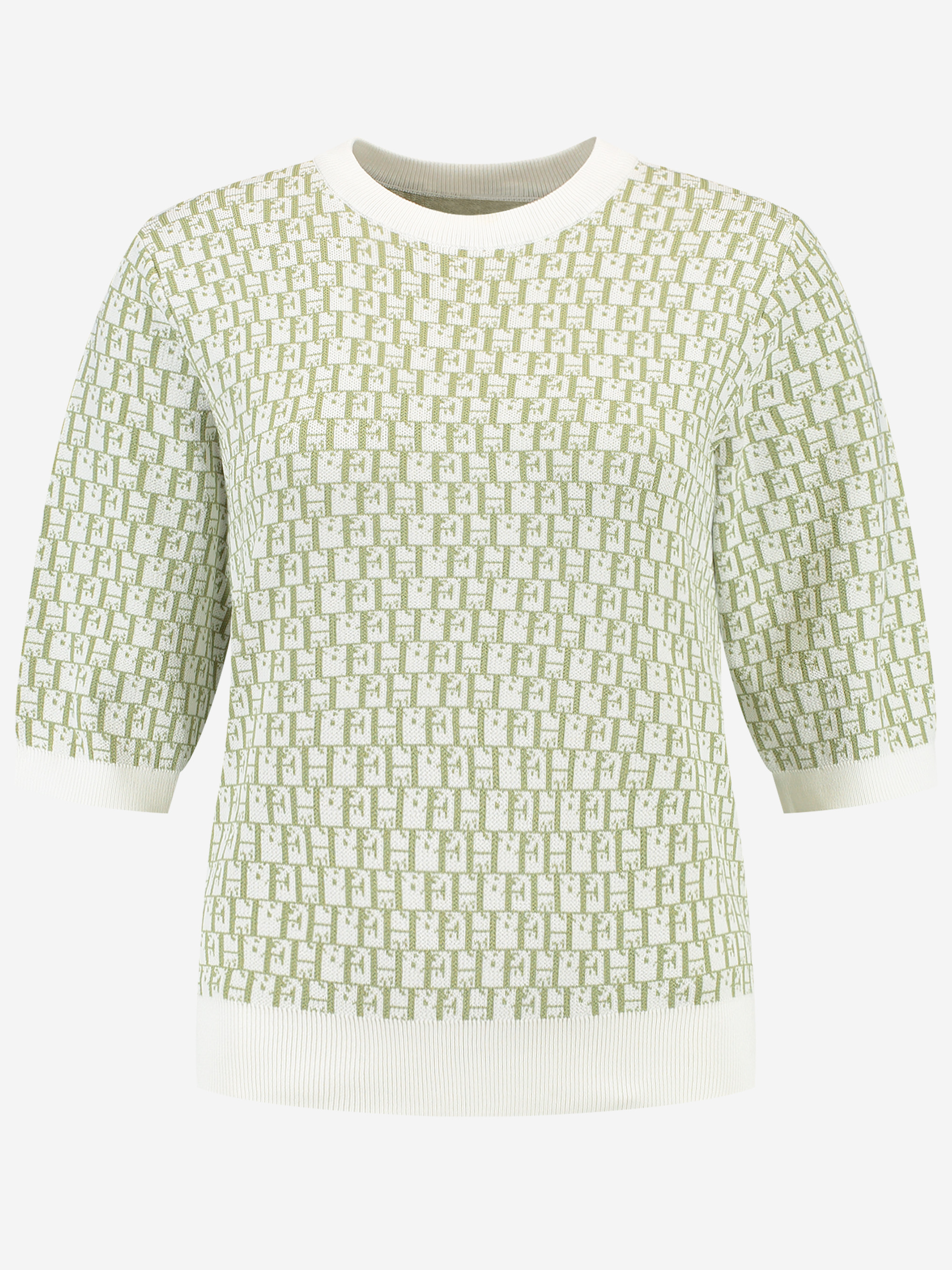 Top with logo pattern