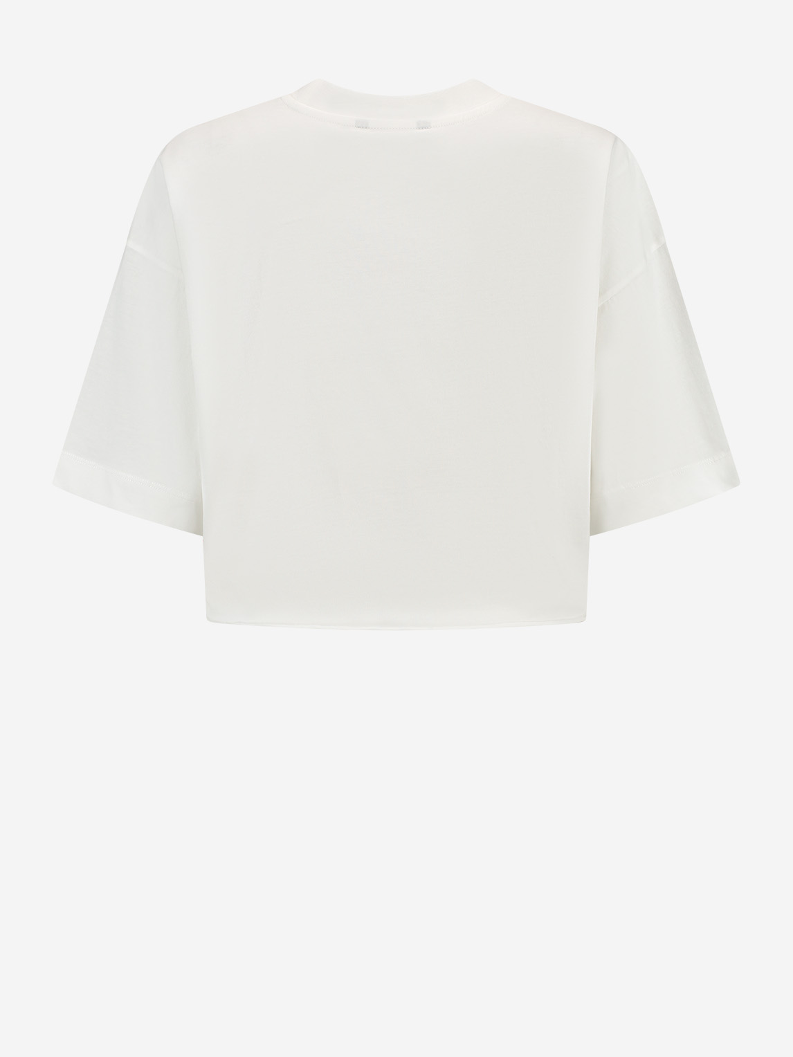Cropped T-shirt met grafische print