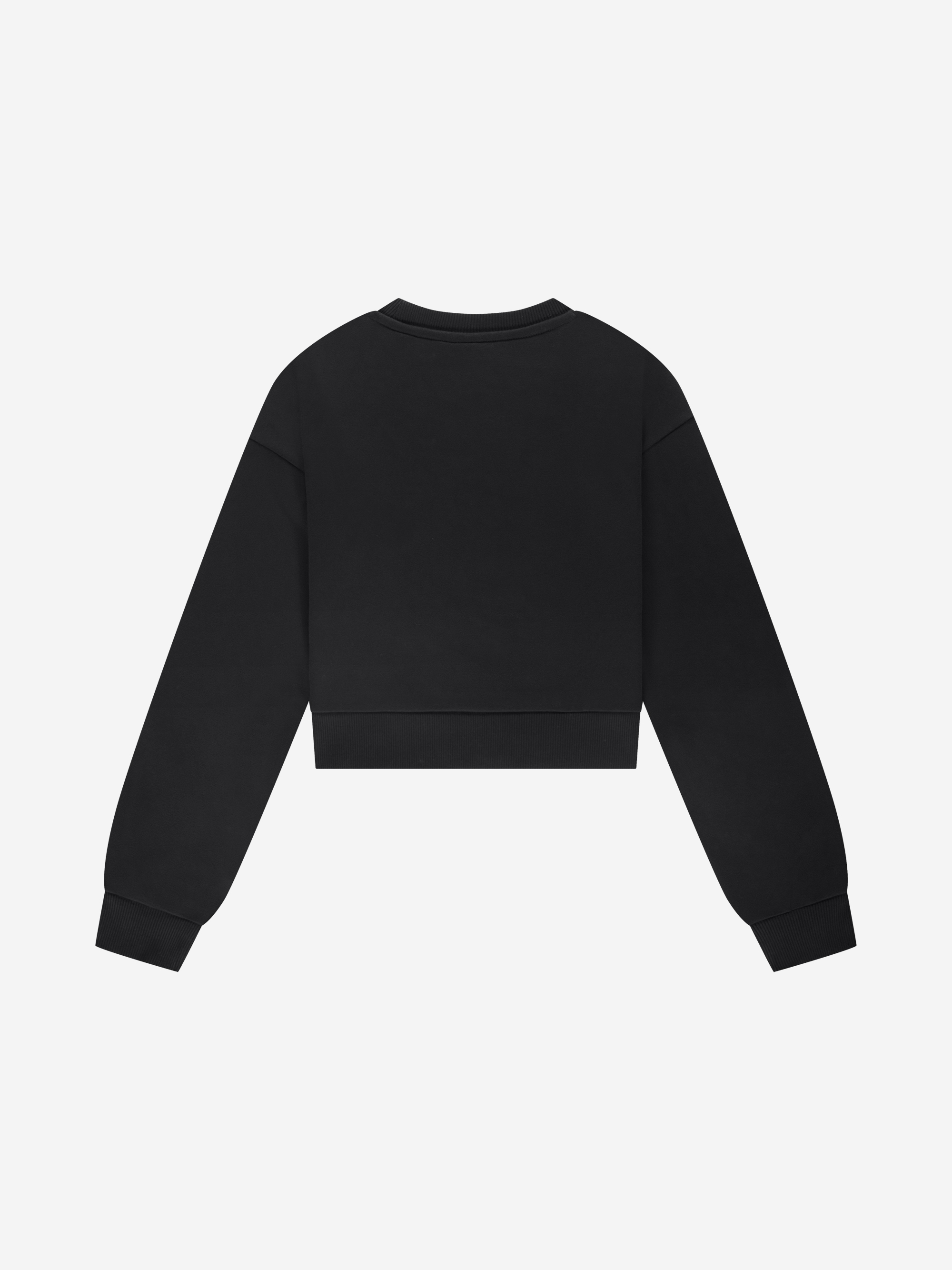 Cropped sweater met glinsterende studs