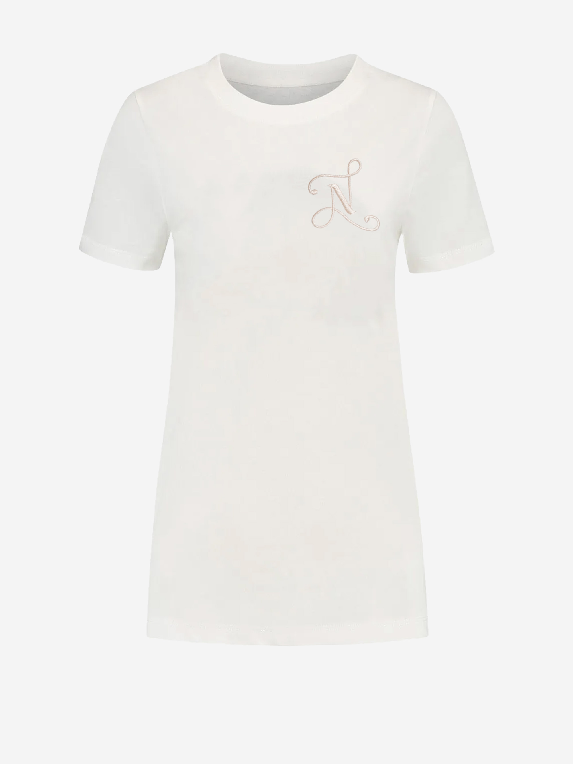 T-shirt with embroidered N logo