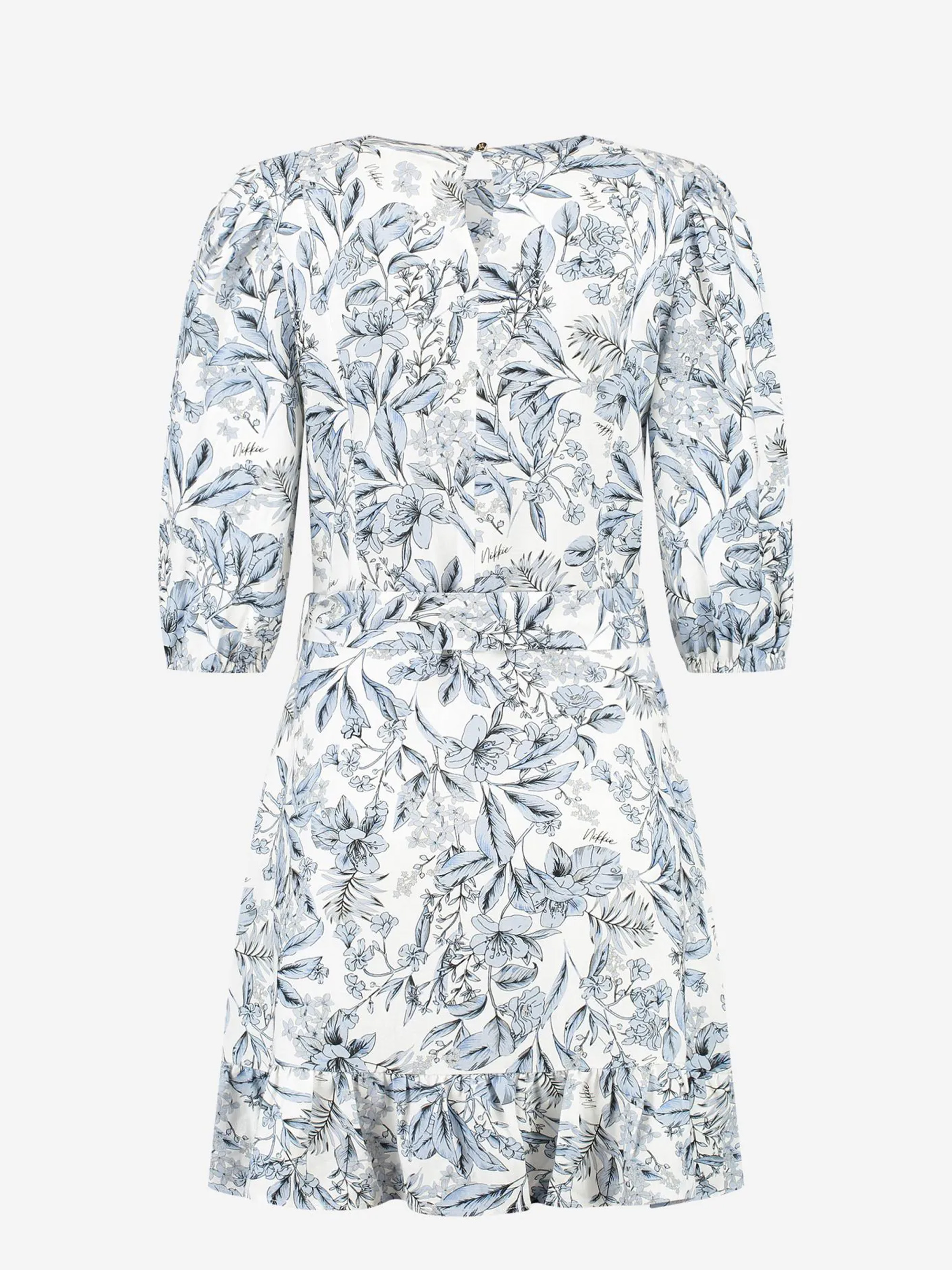 Dress with flower pattern