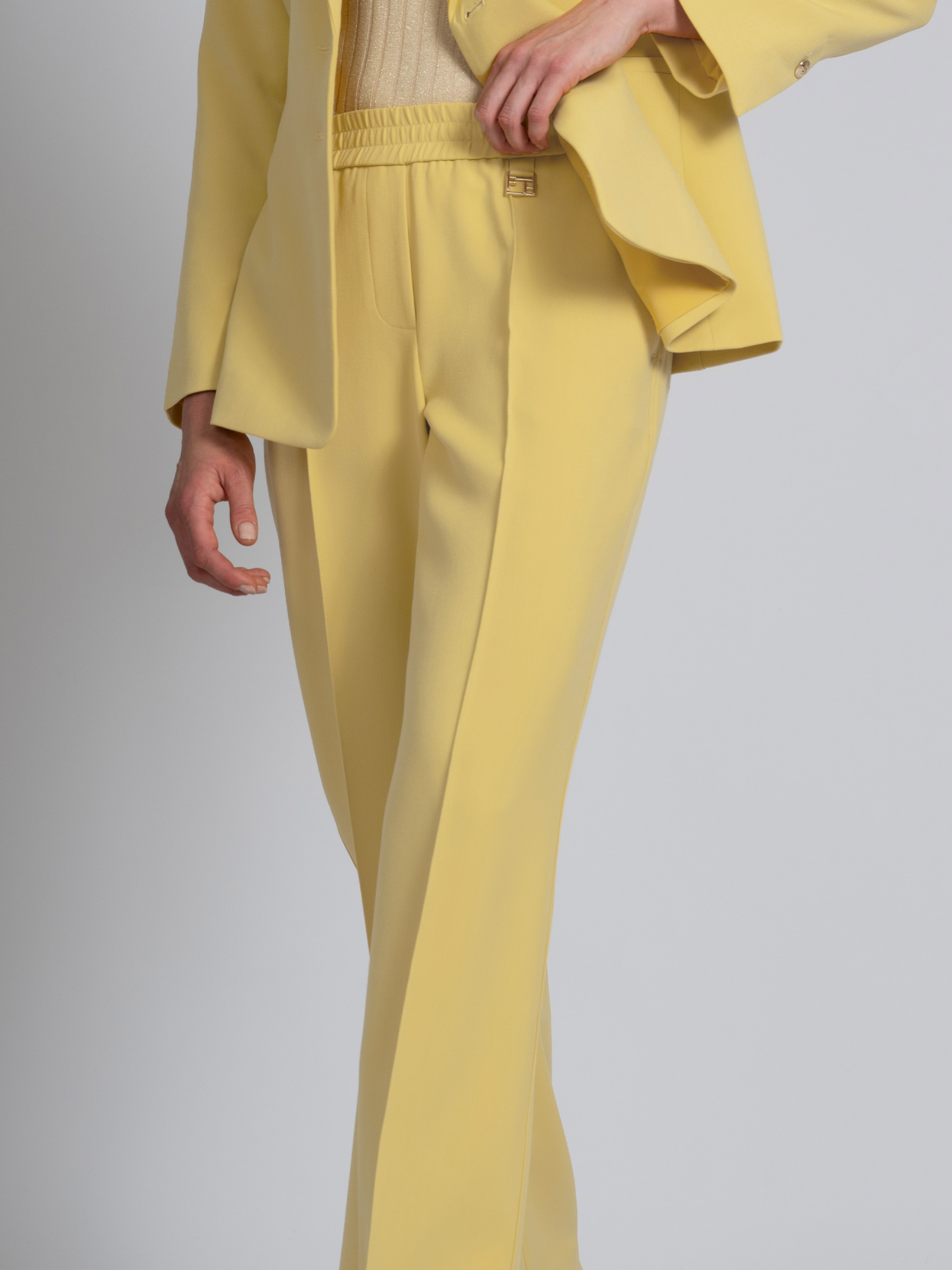 Losvallende broek met elastische taille en FH logo