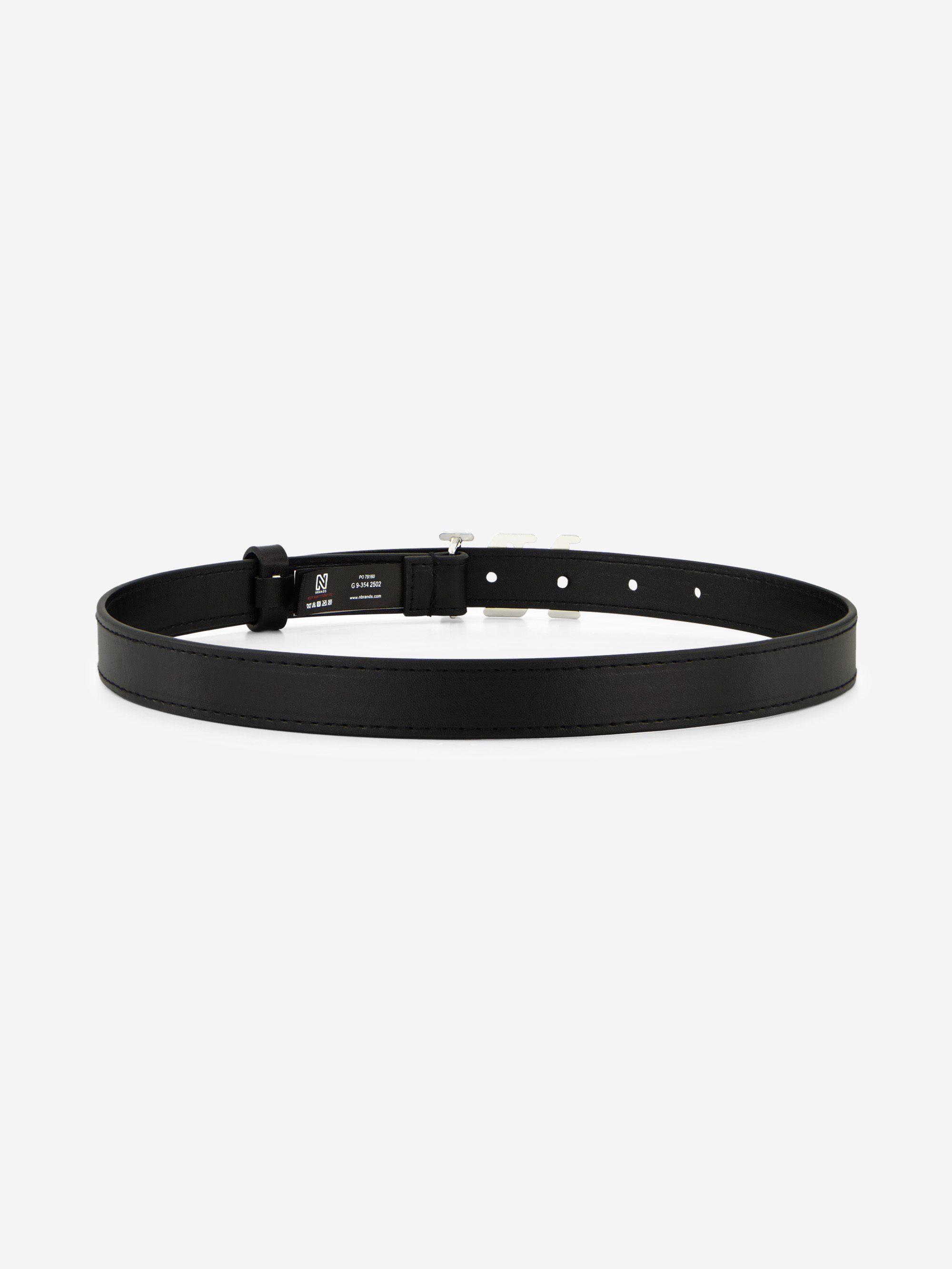 Riem van imitatieleer met N&N gesp
