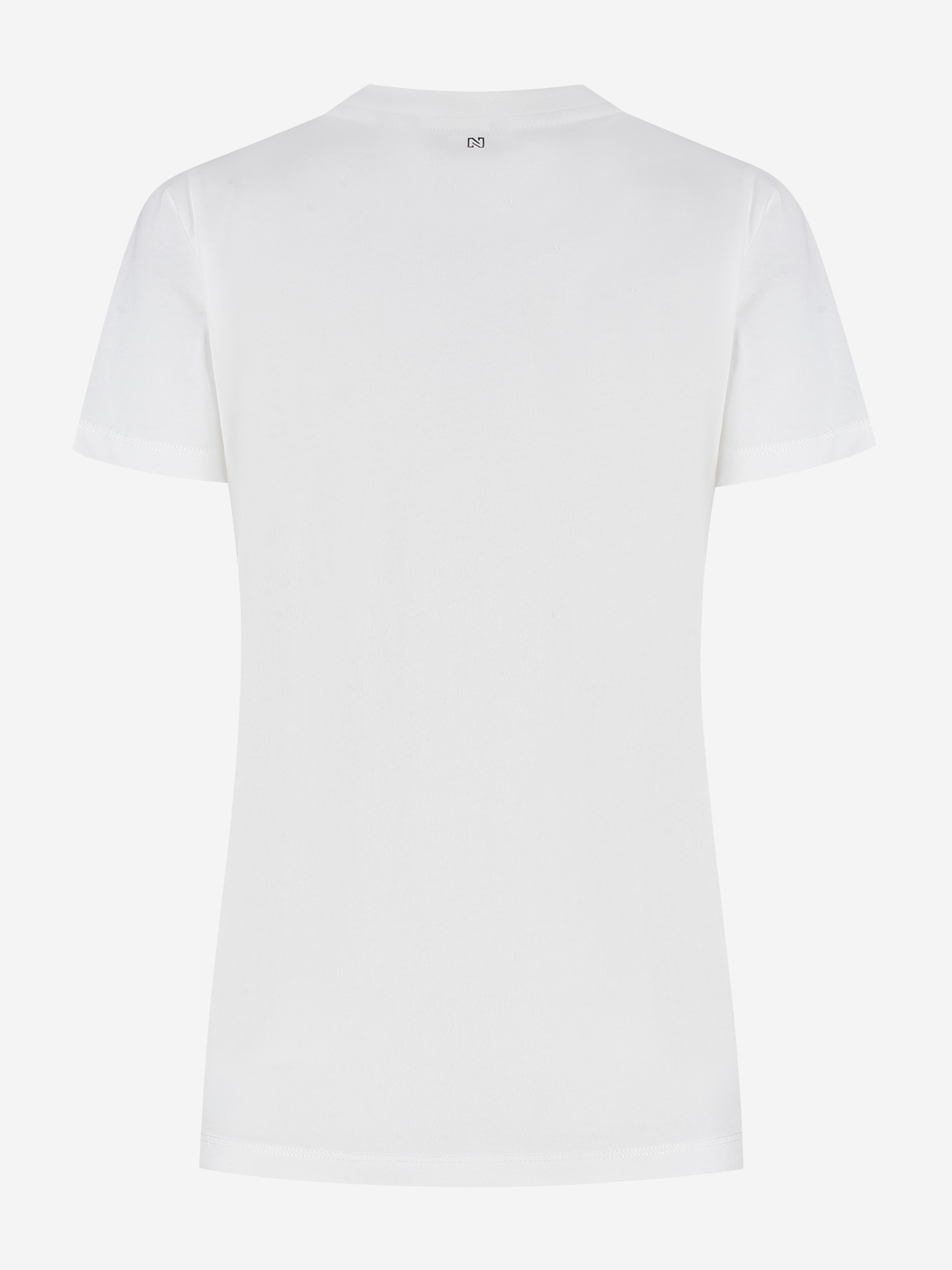 T-shirt met print en N-logo