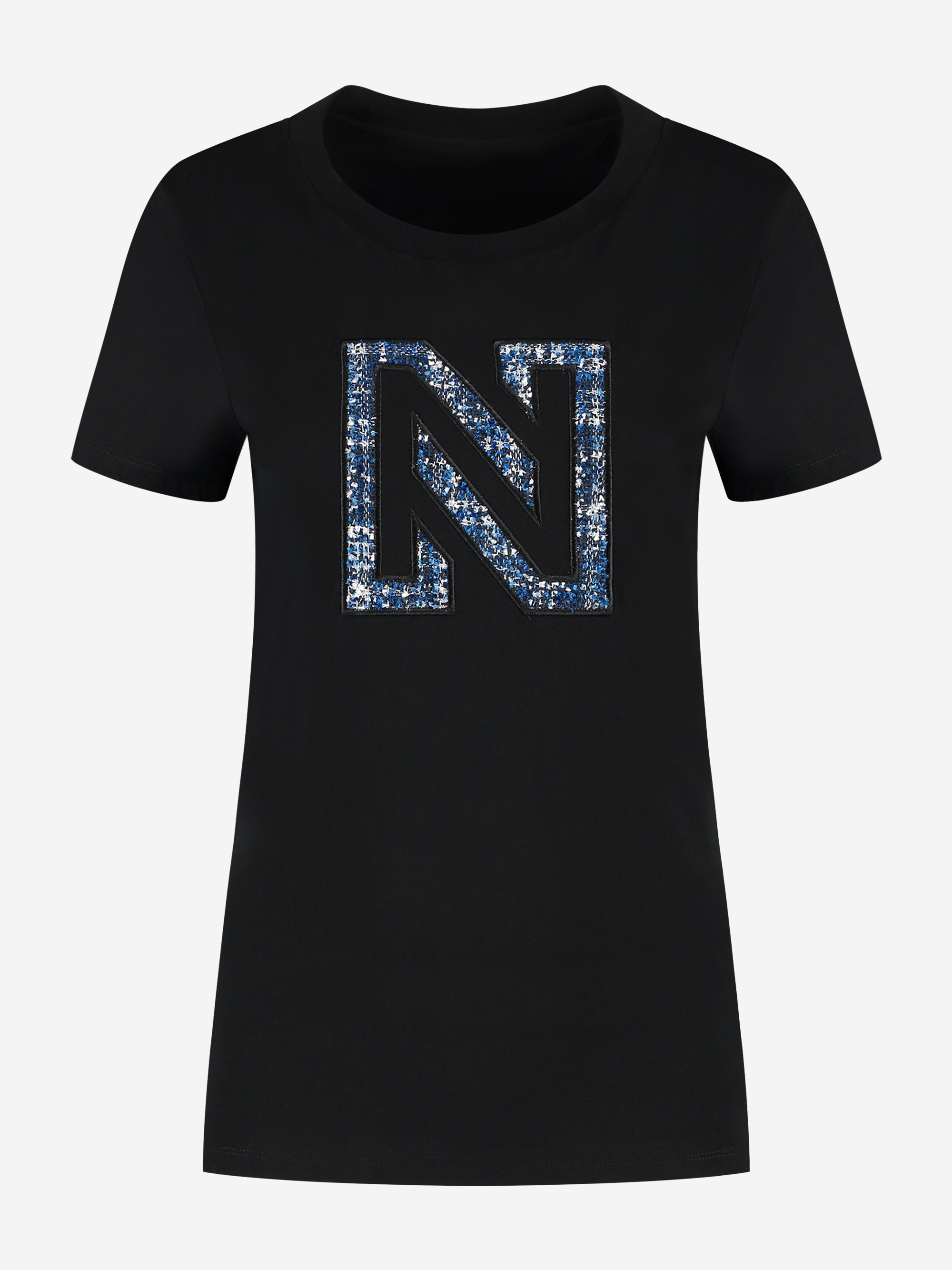 T-shirt with tweed N logo
