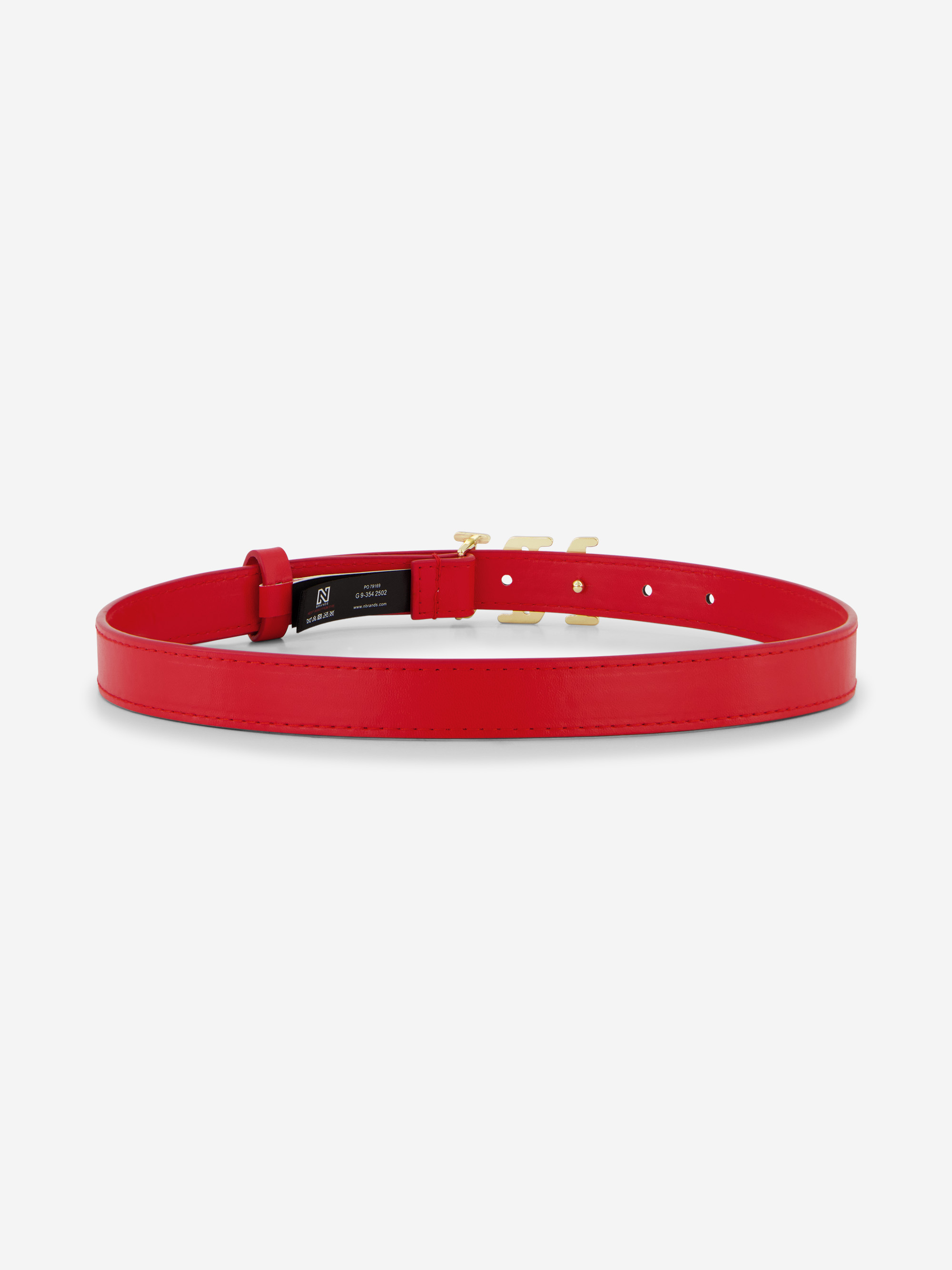 Riem van imitatieleer met N&N gesp