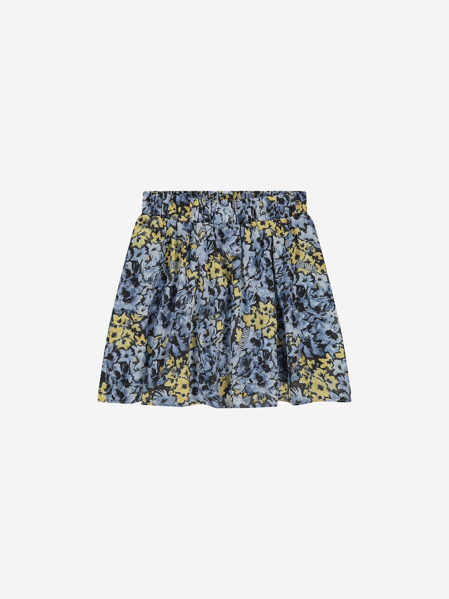 A-lijn rok met logo print en elastische tailleband