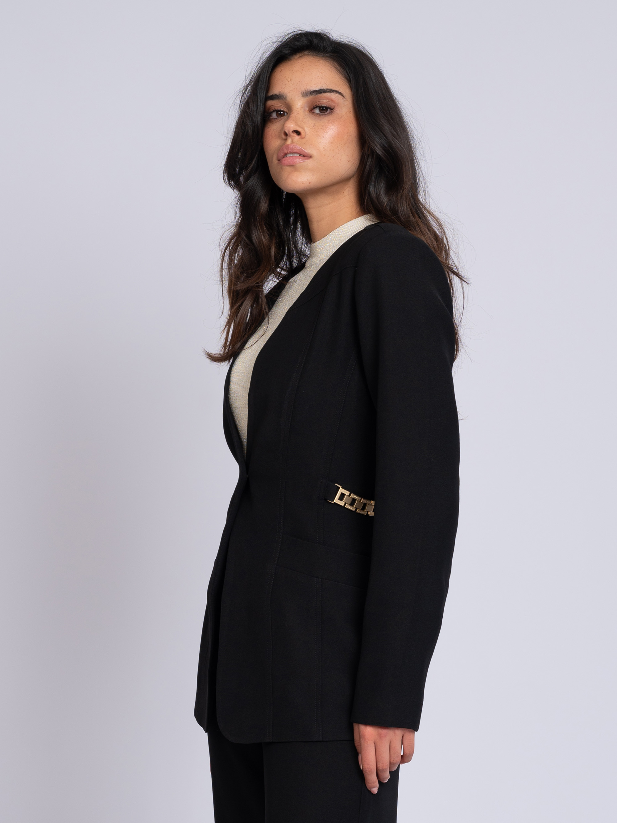 Blazer met ketting detail