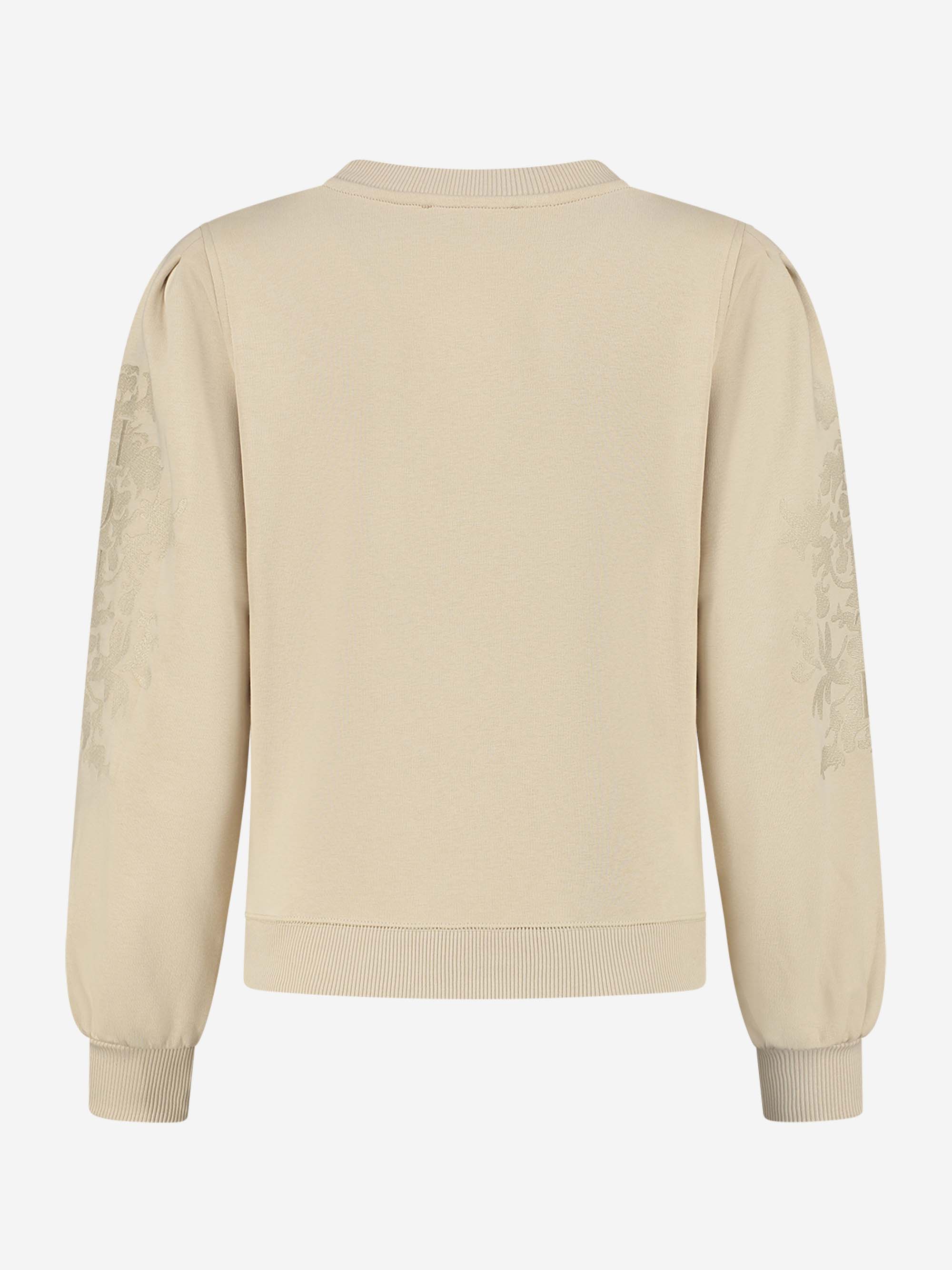  Logo Sweater with embroidery on the sleeves