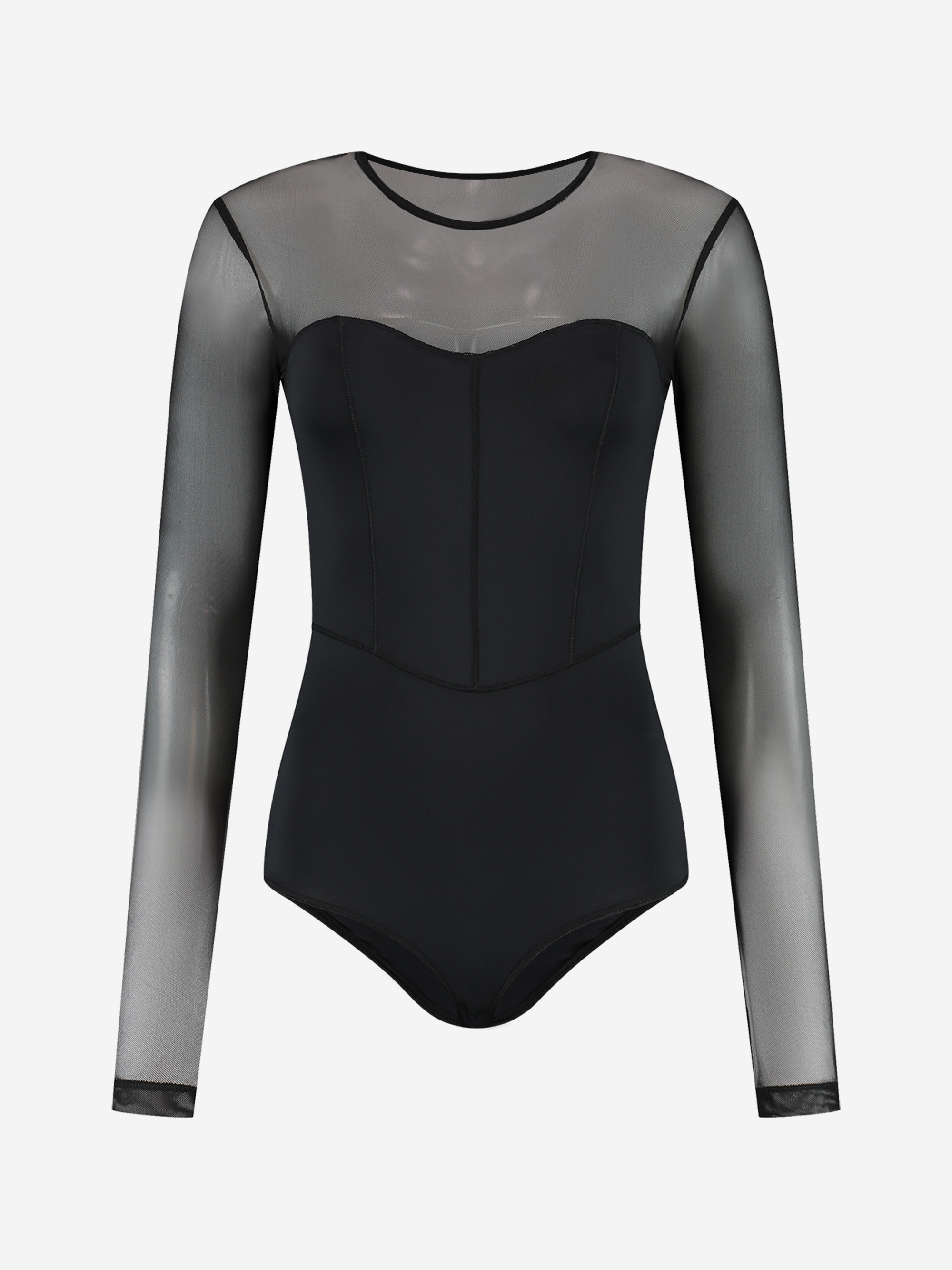 Body with mesh sleeves 