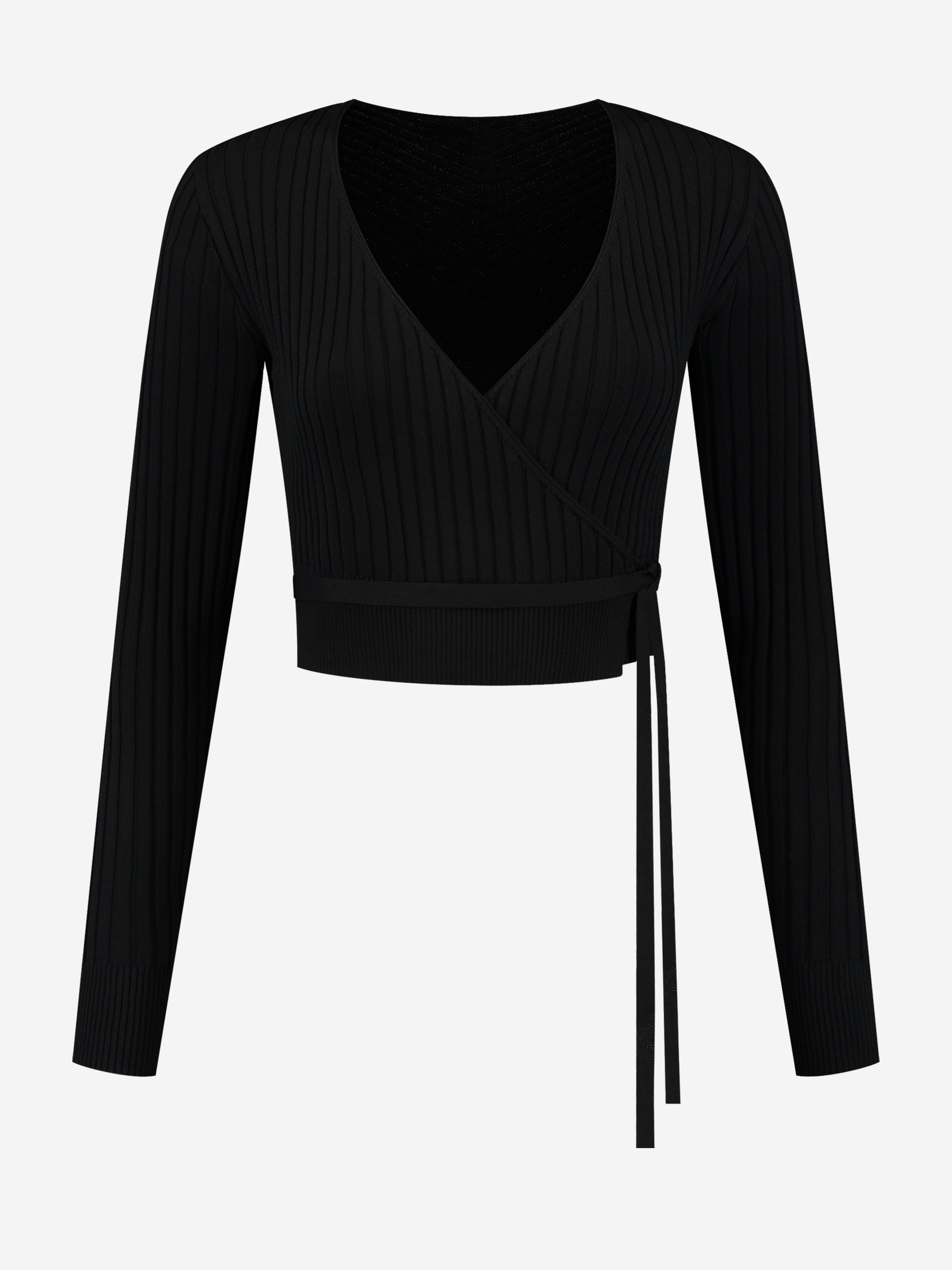 Cardigan met strikkoord