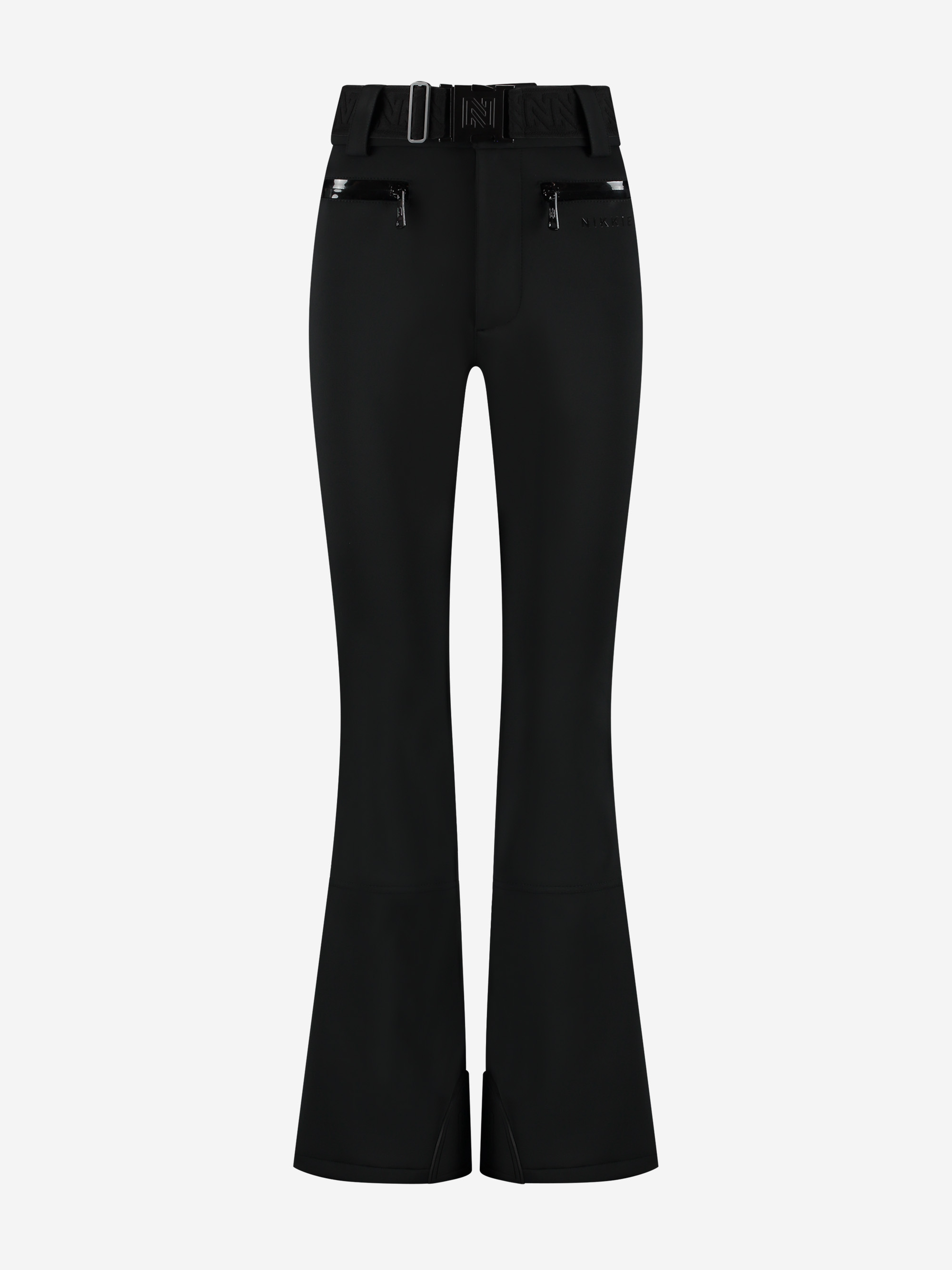Ski broek met flared pasvorm en verstelbare riem