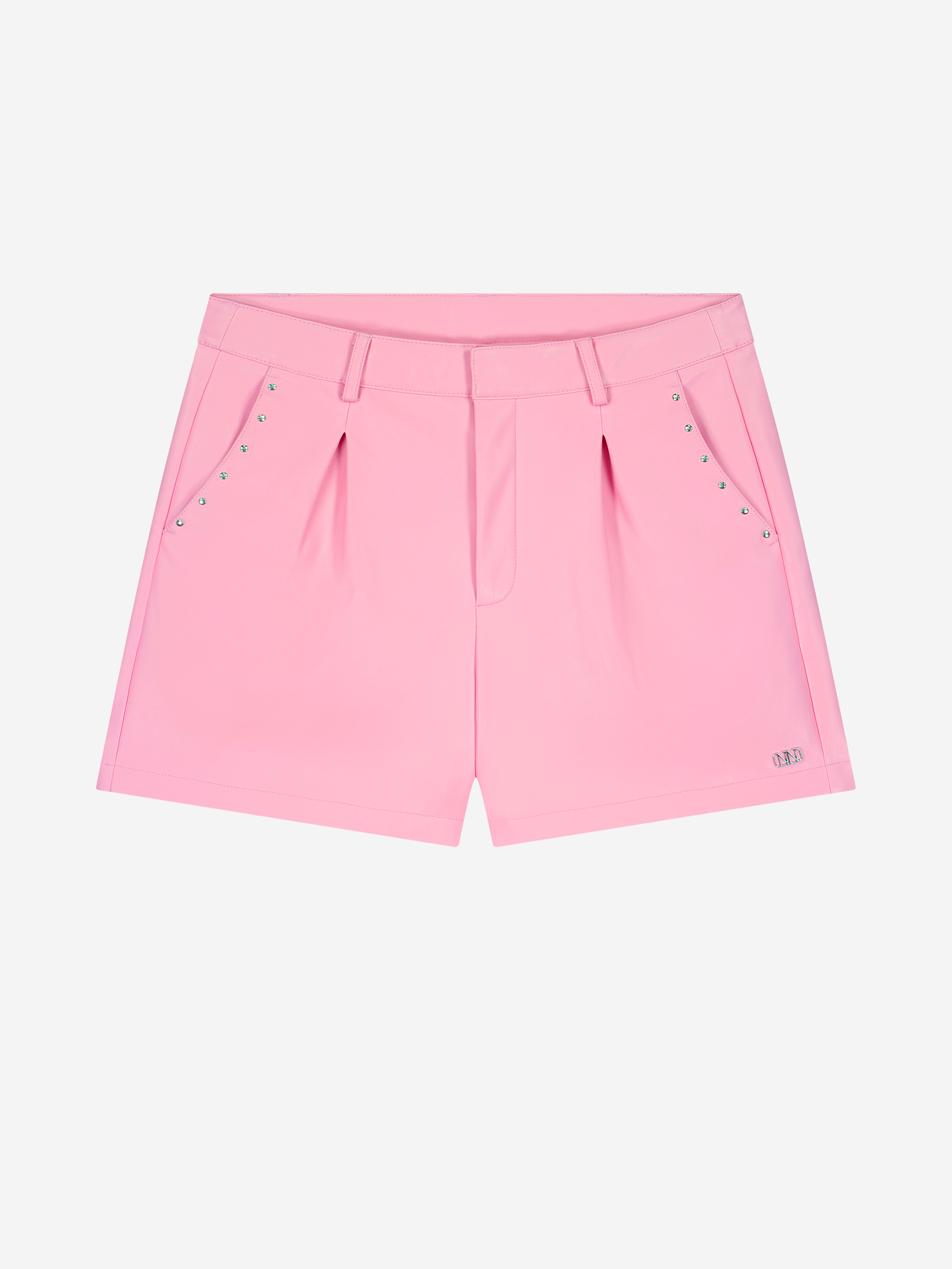 Faux leather shorts
