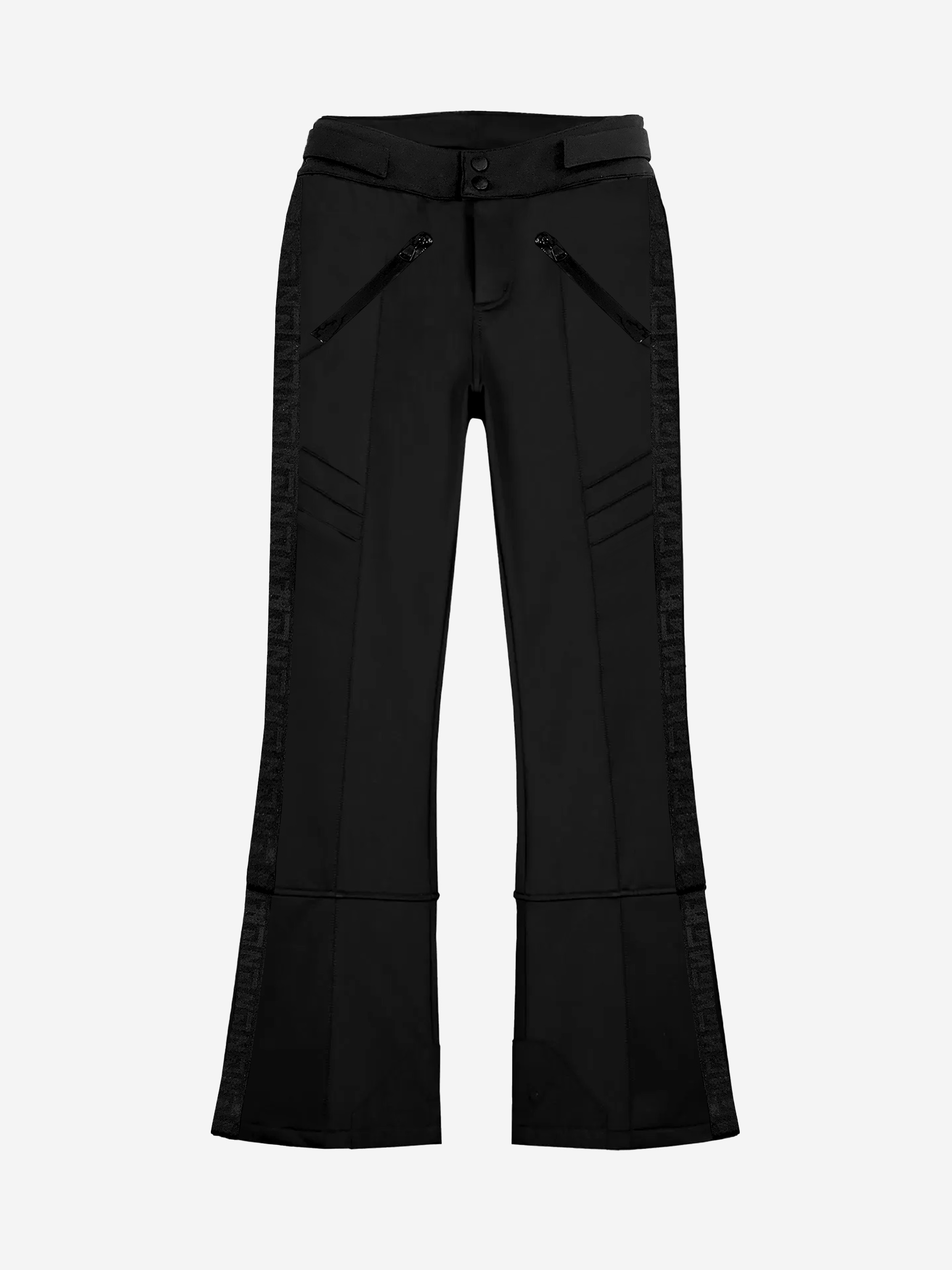 Flared ski broek met verstelbare taille