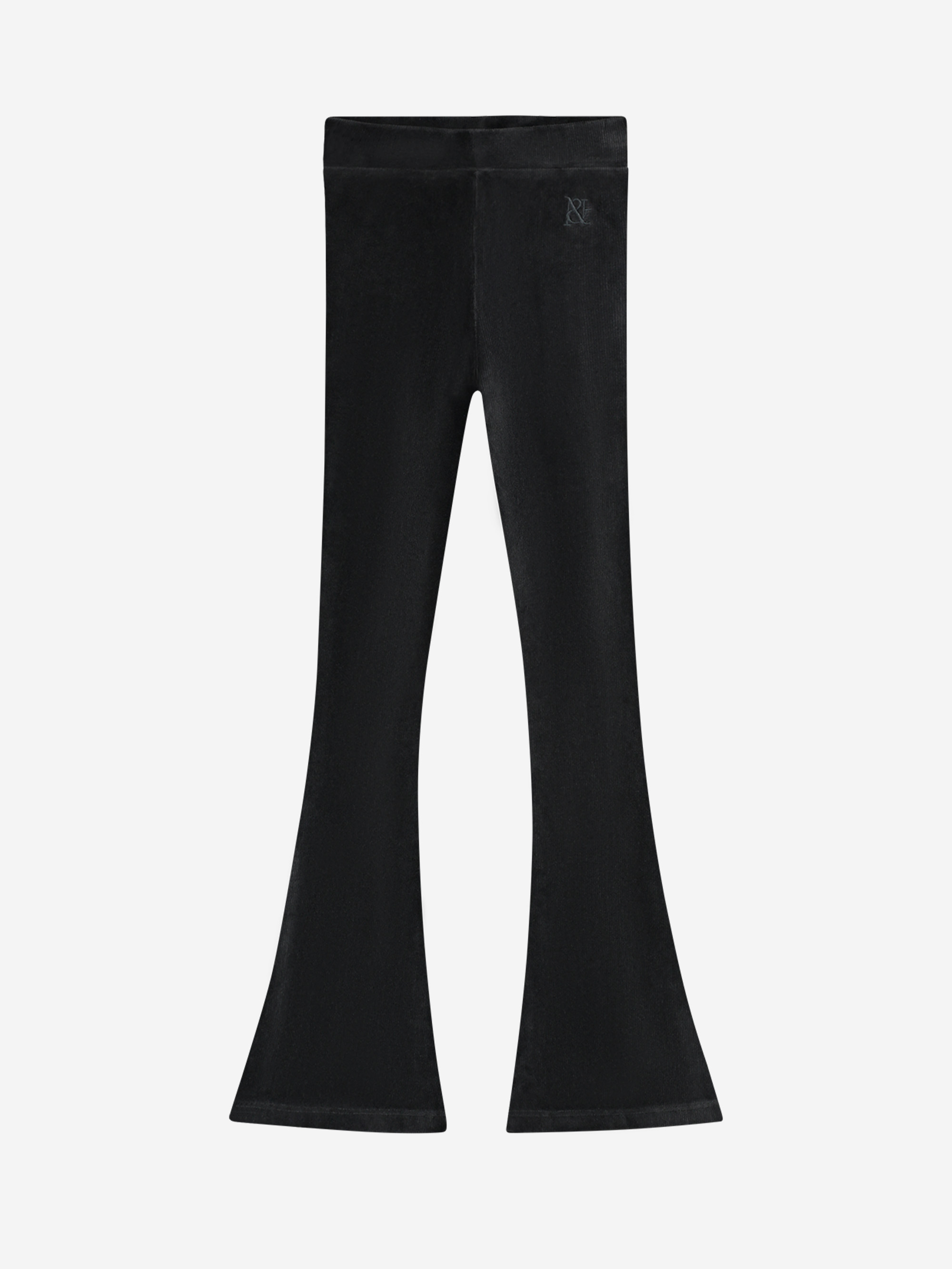 Velvet flared legging
