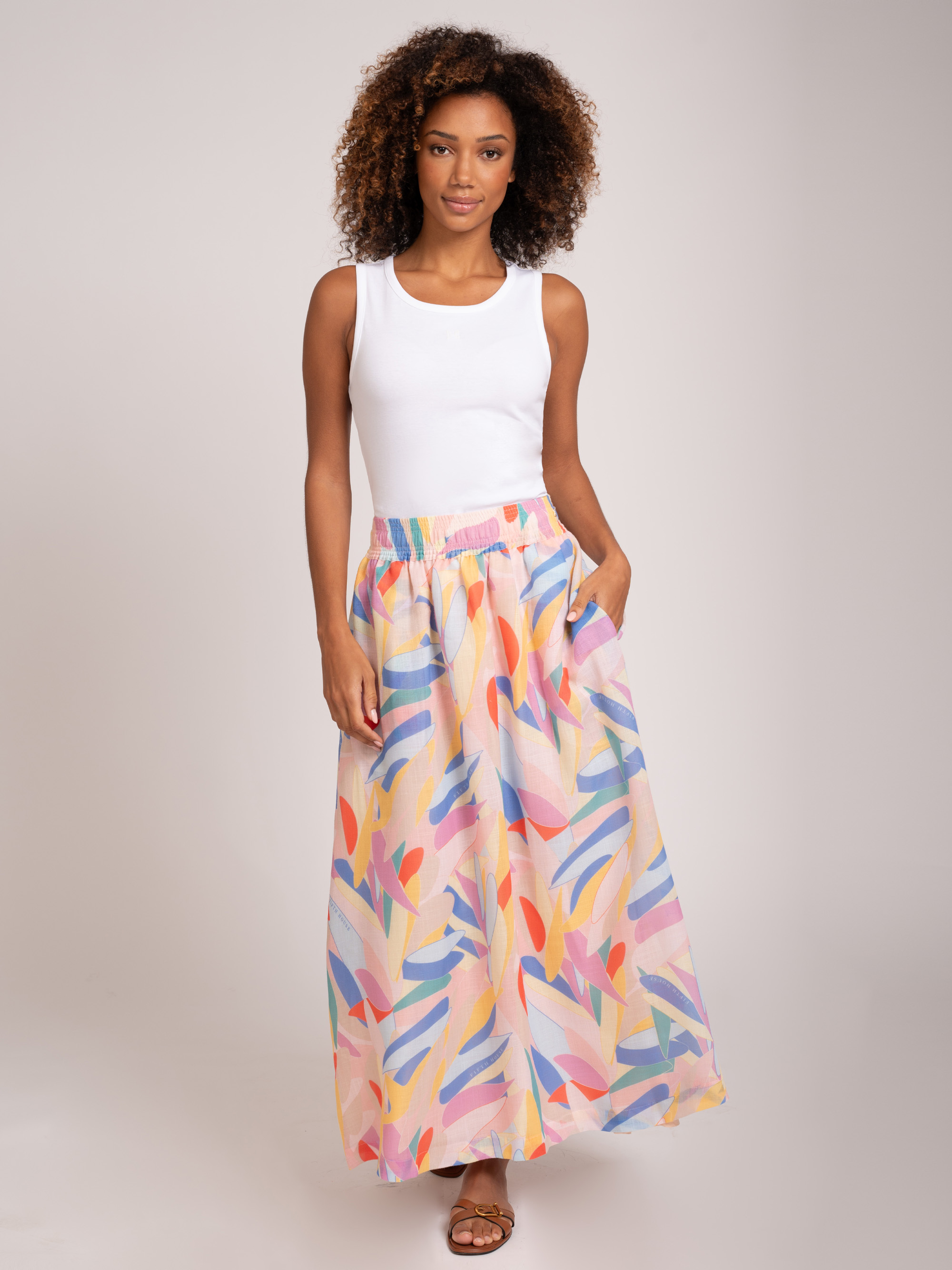 Rok met bloemenprint 