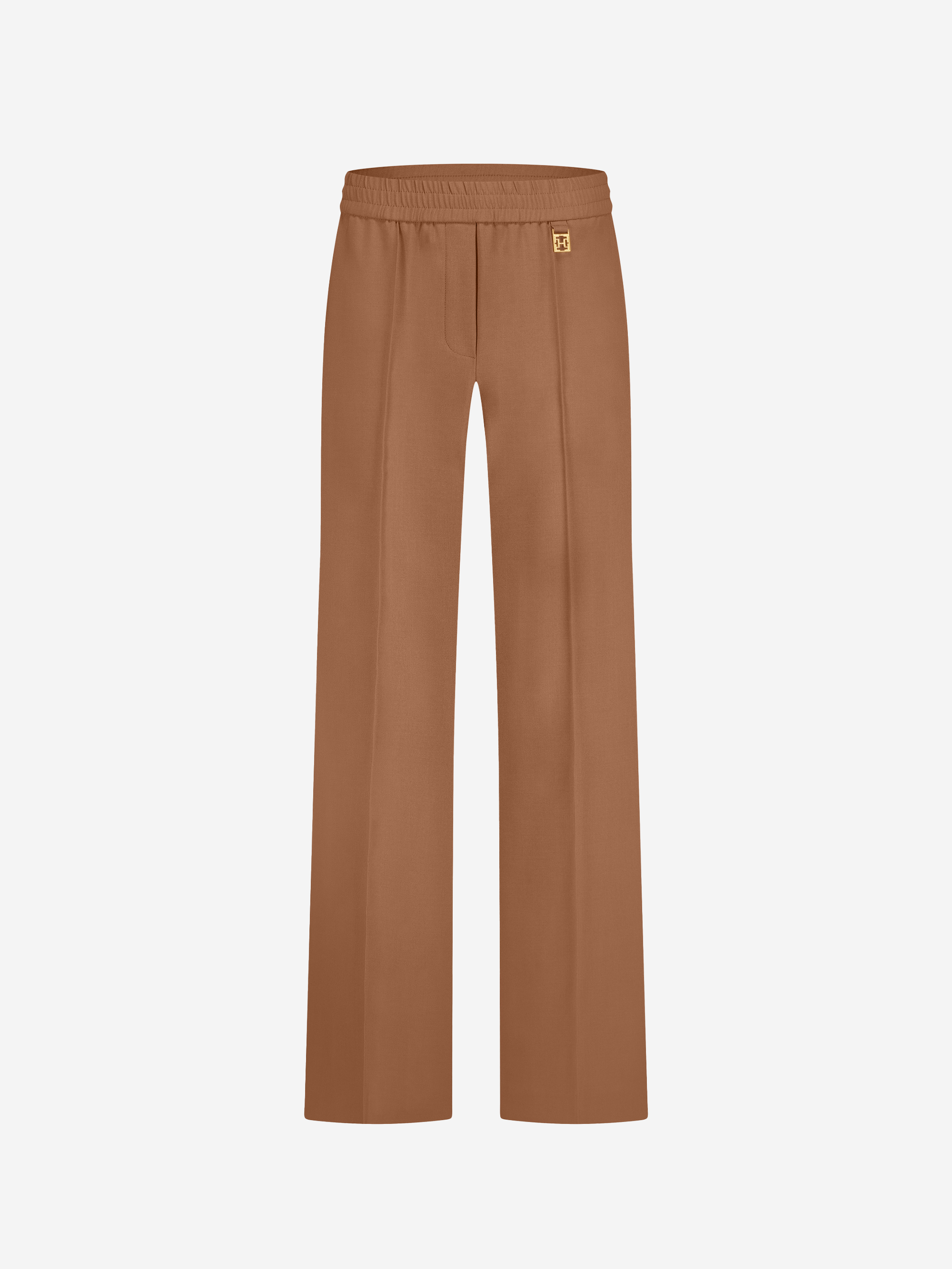 Airy trousers with elastic waistband