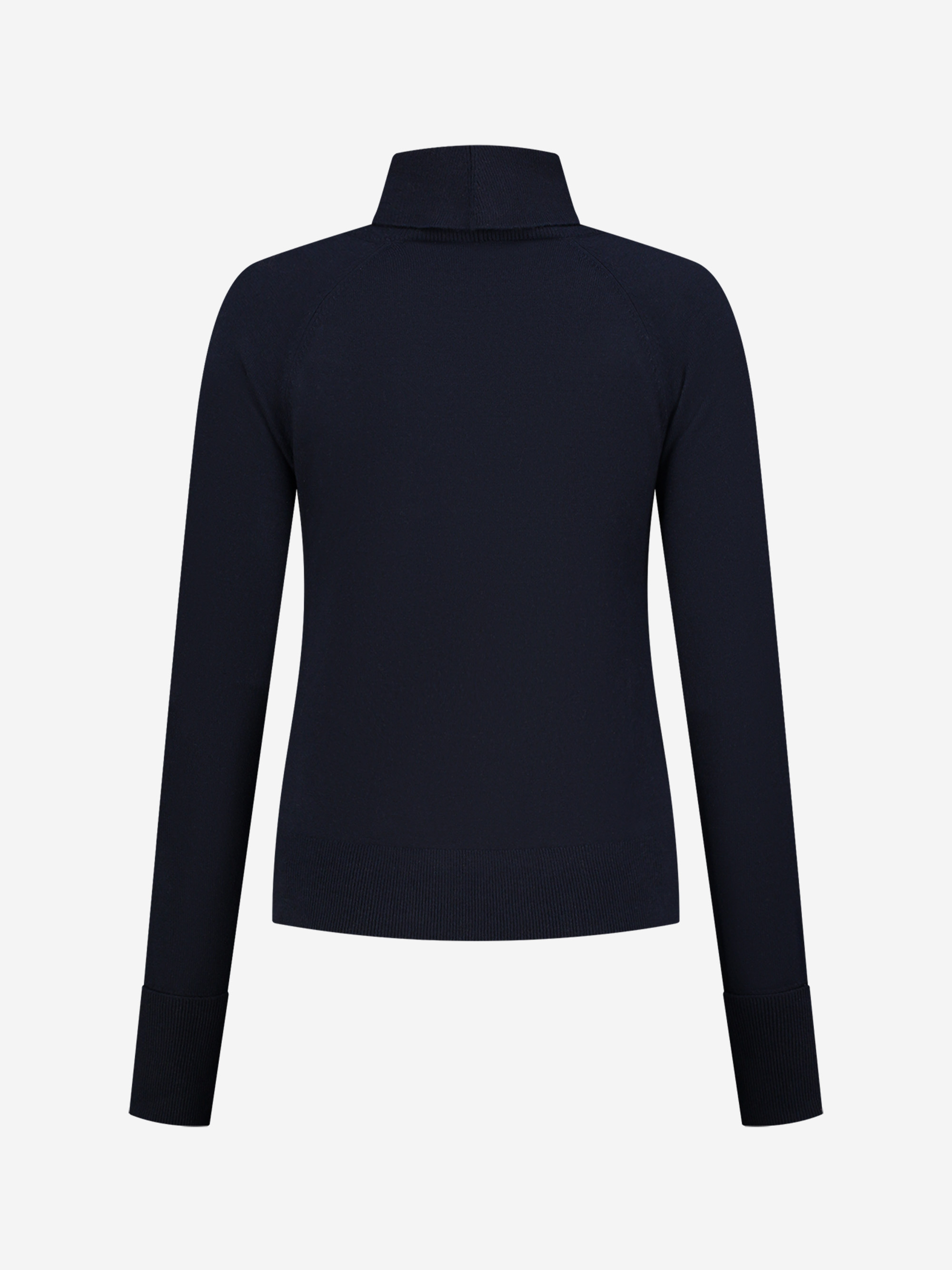 Sweater with open neckline and turtle neck  