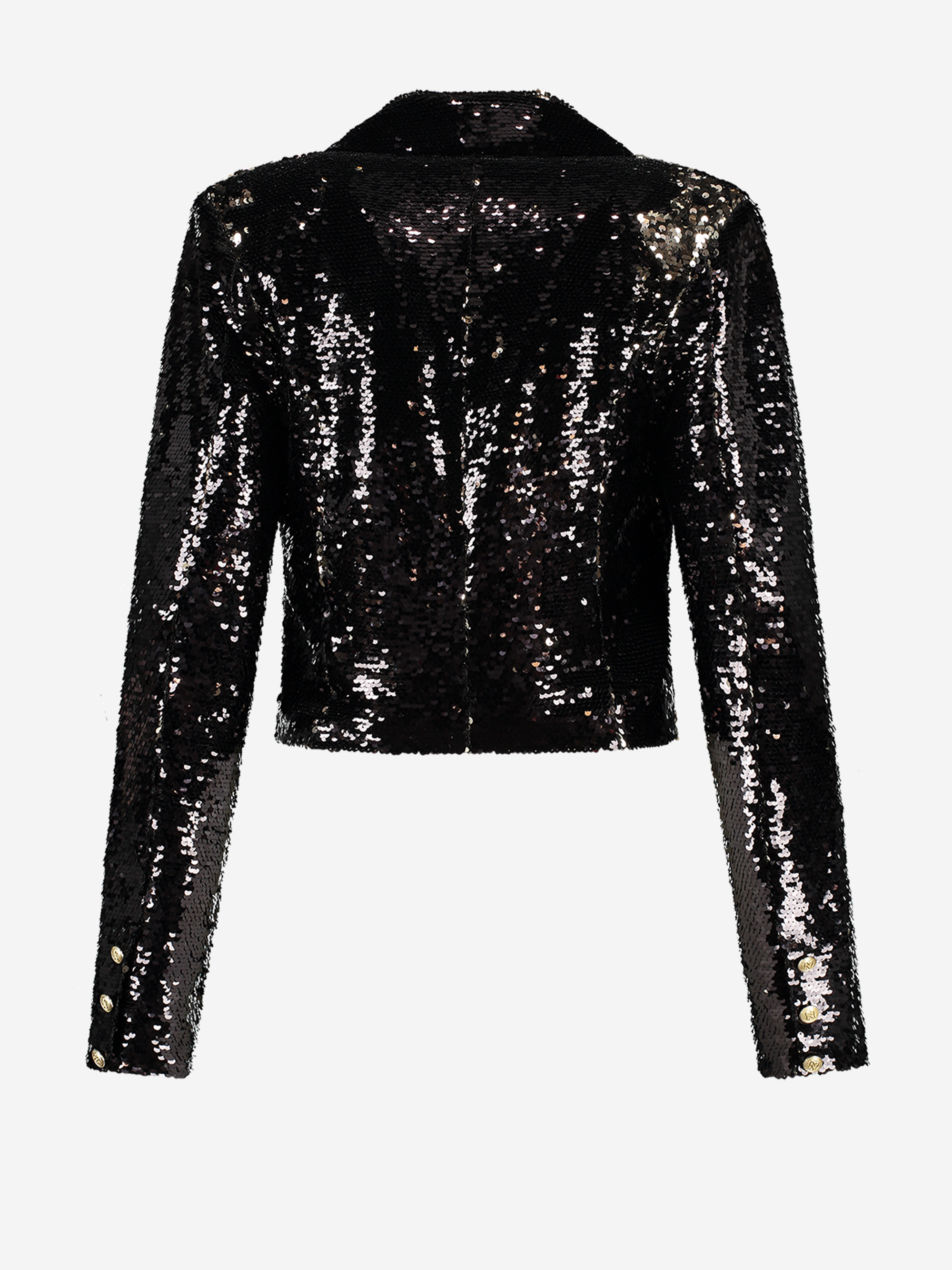 Cropped sequin blazer