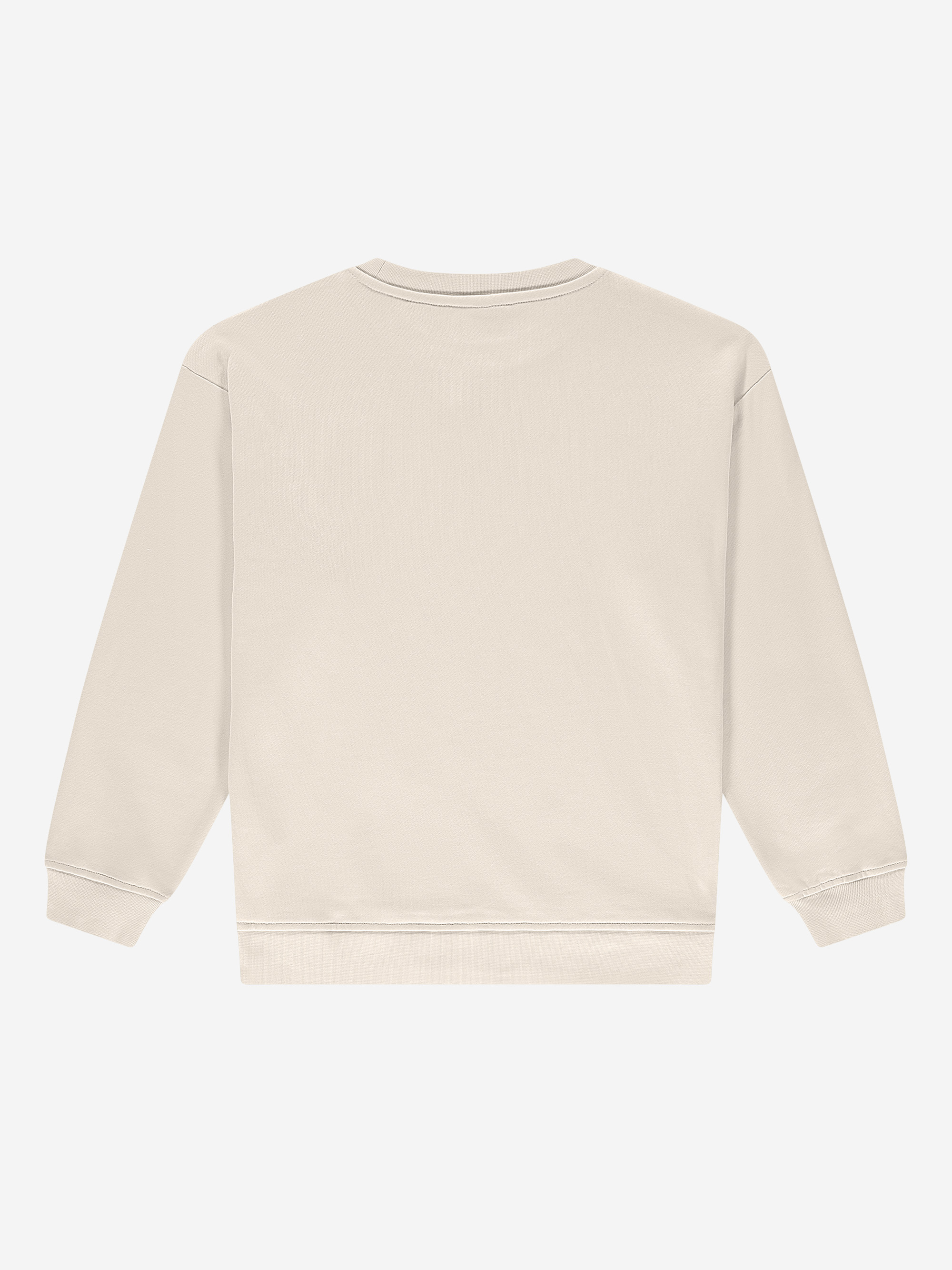 Oversized sweater met logo patch