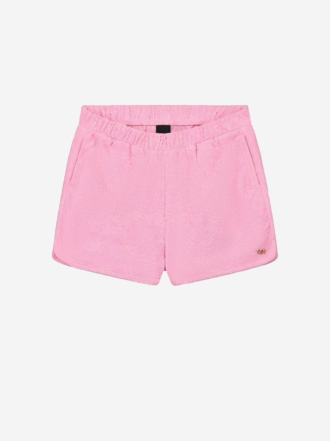 Short with logo pattern