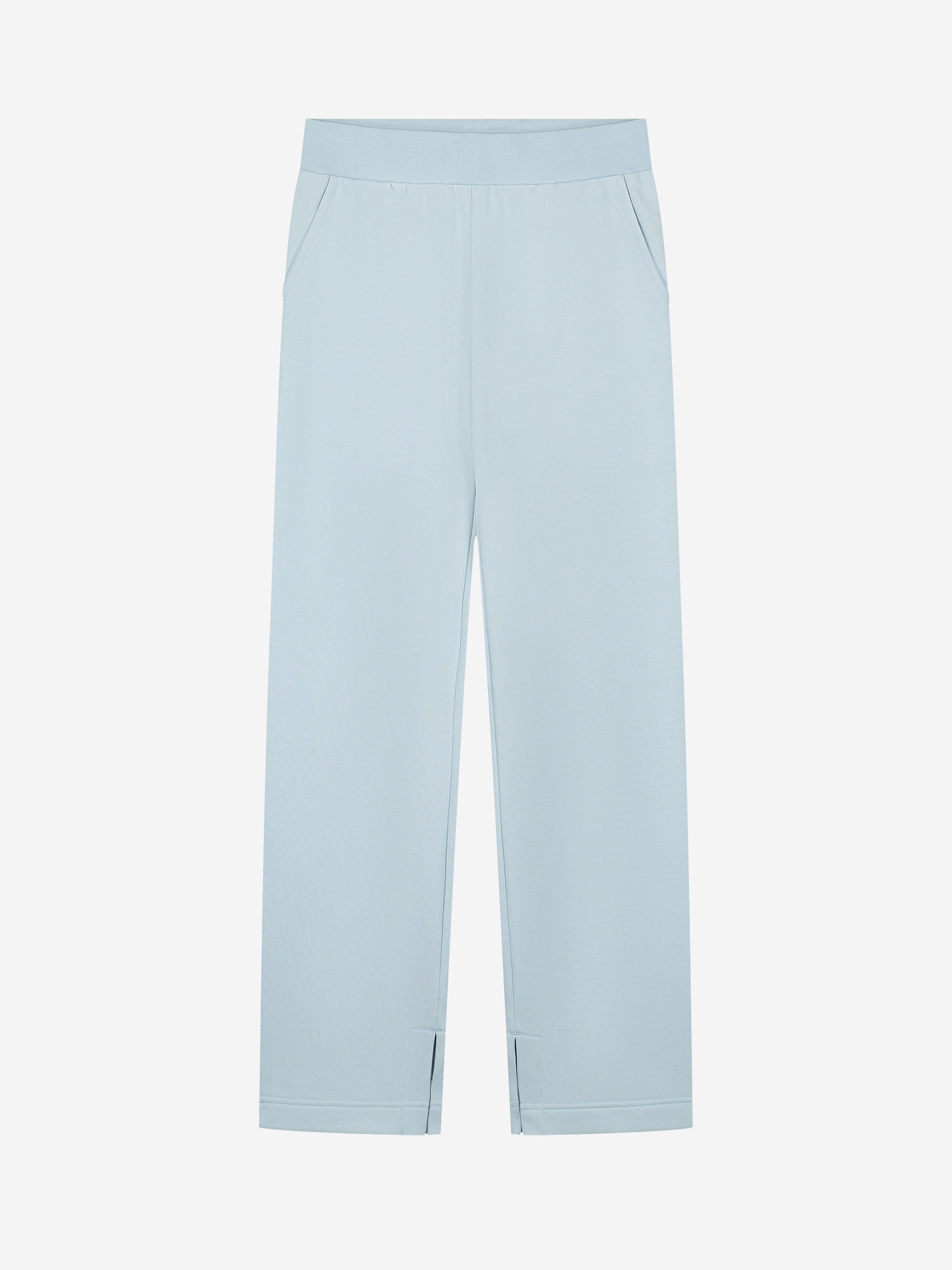Joggingbroek met rechte pijpen en split