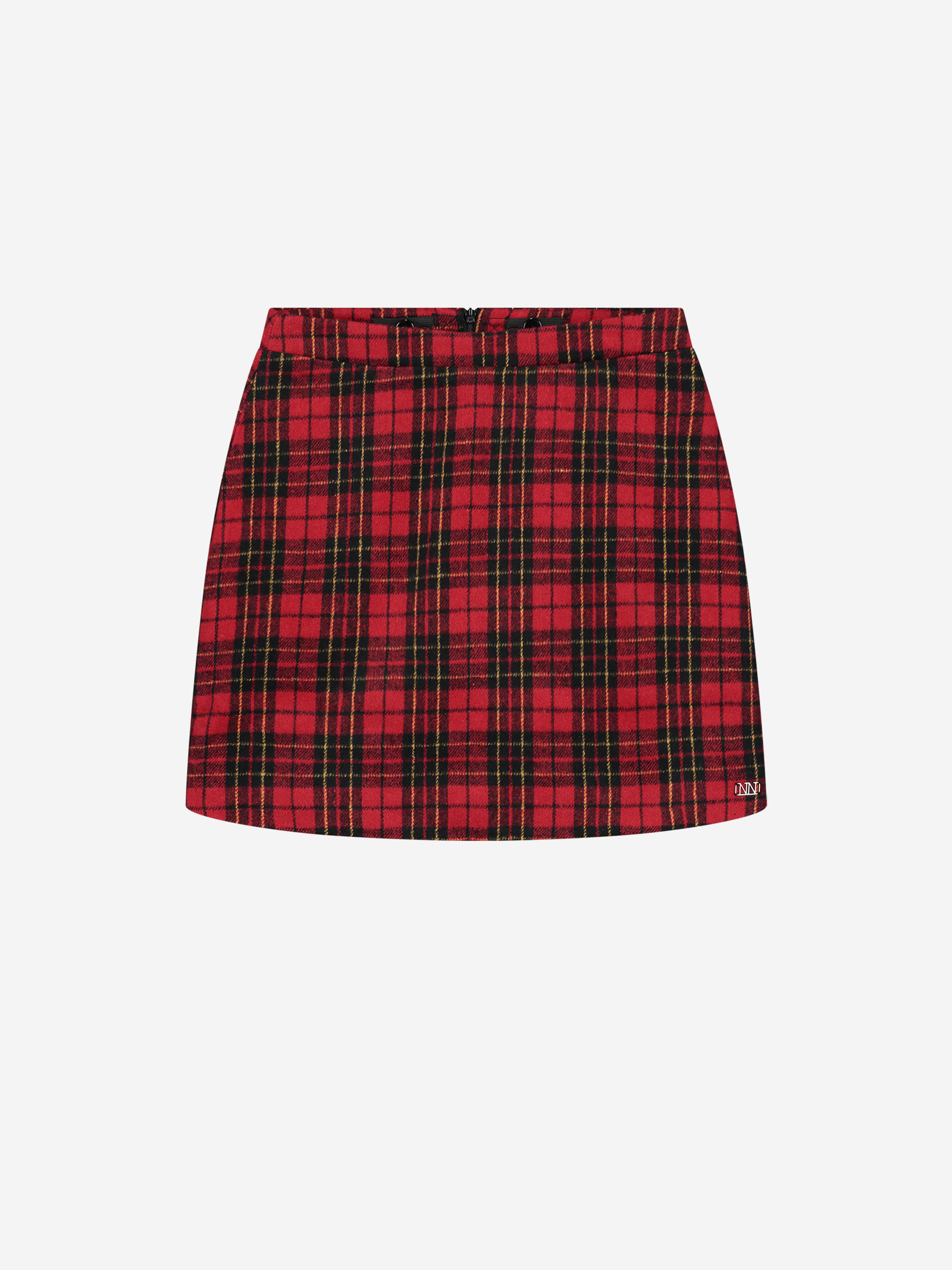 Geruite rok met high waist