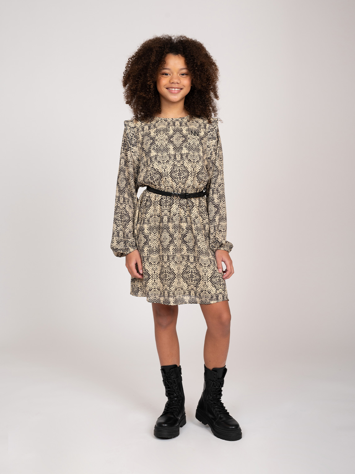 Jurk met slangenprint