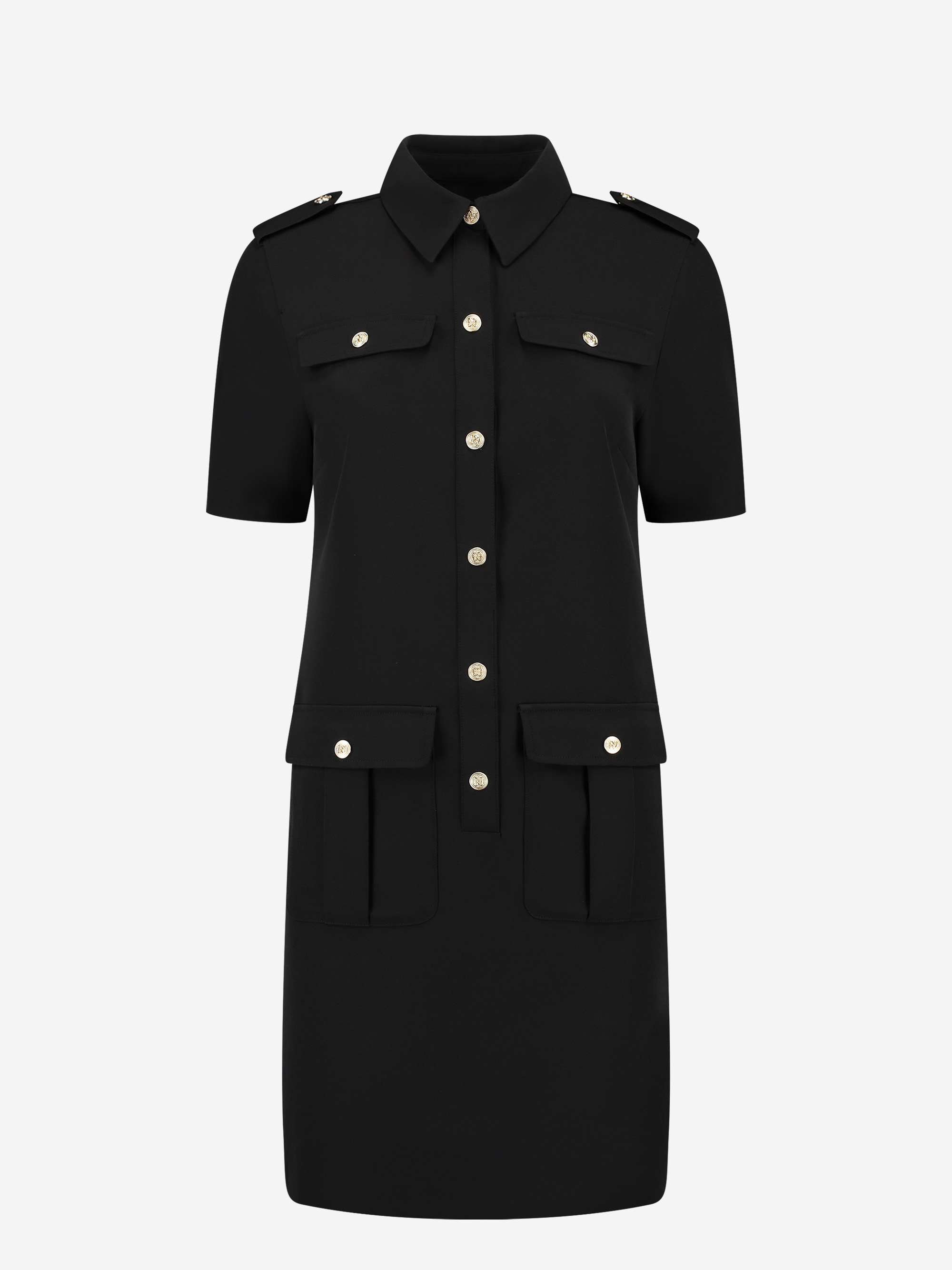 Dress with buttons