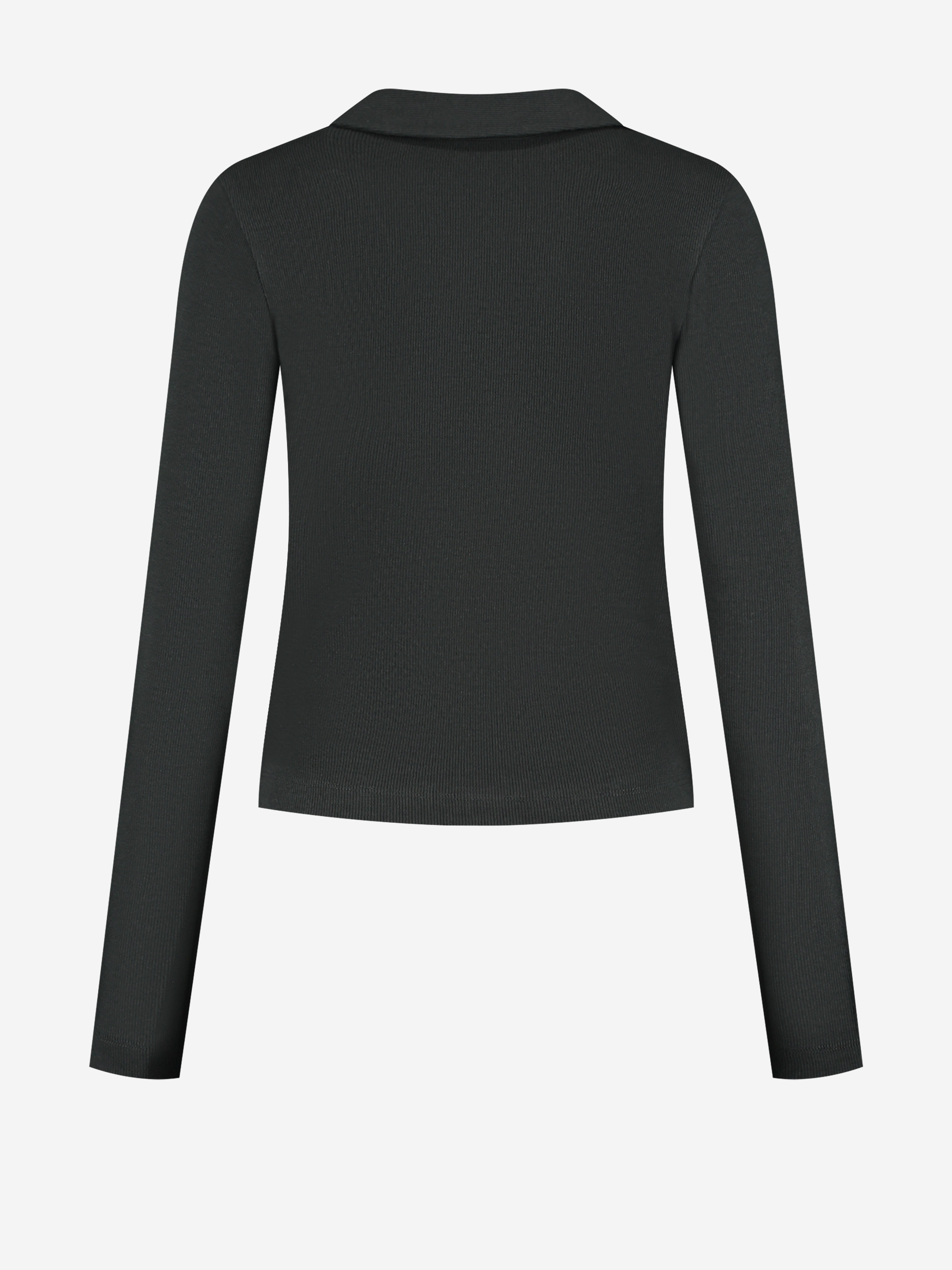 Geribbeld T-shirt met knopen