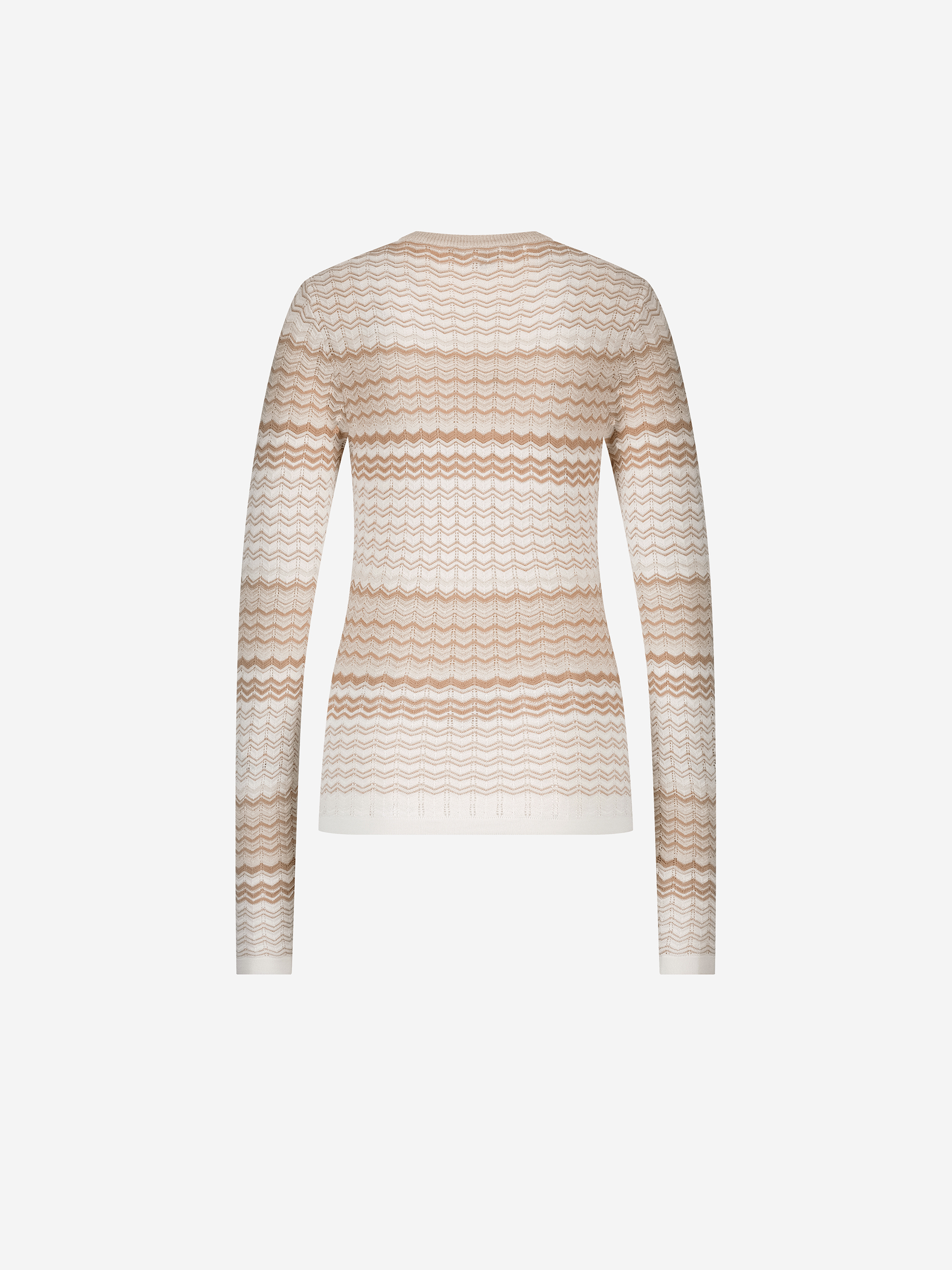 Ajour knitted top with wavy pattern