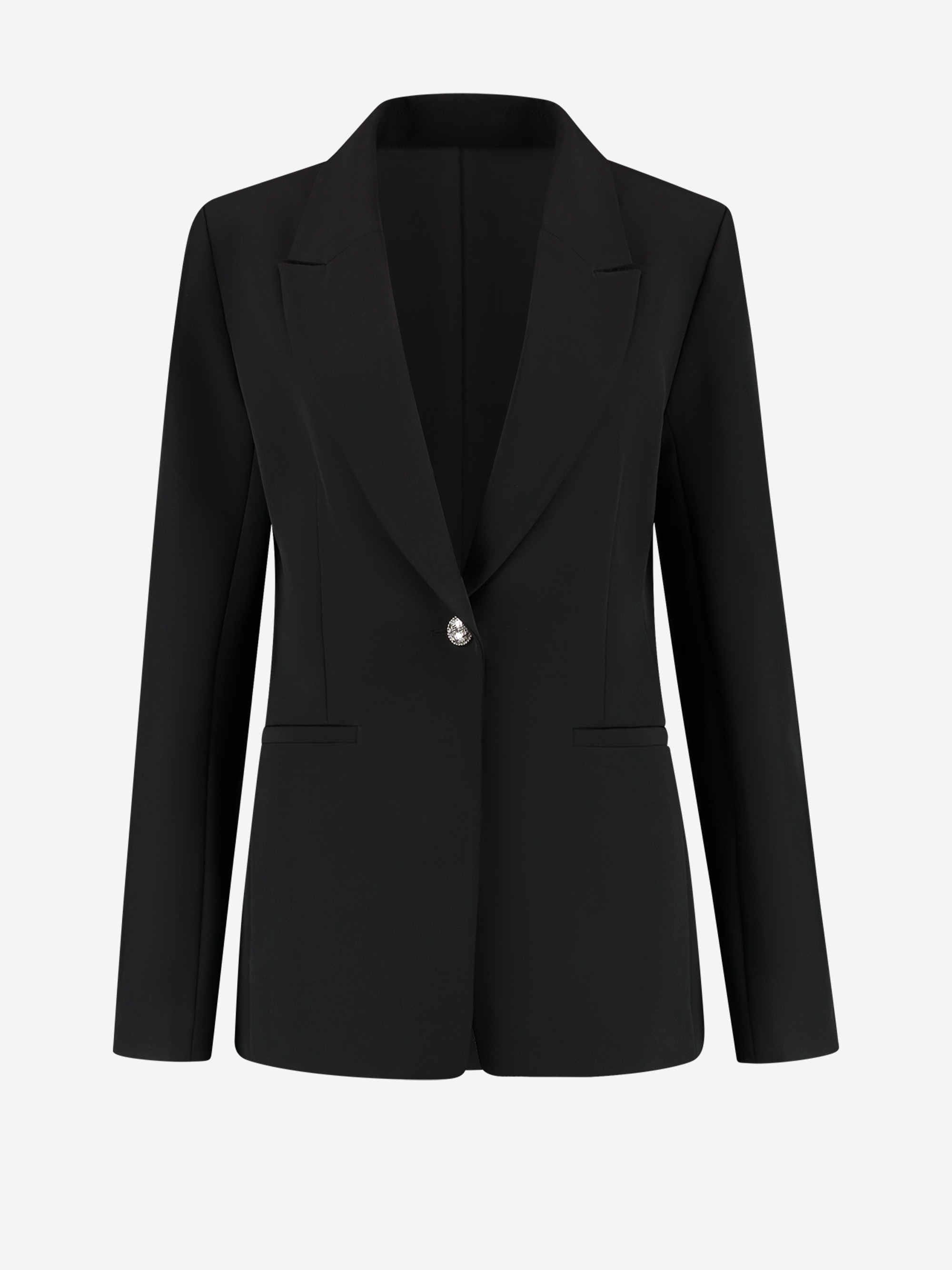 Aansluitende blazer met glitter studs 