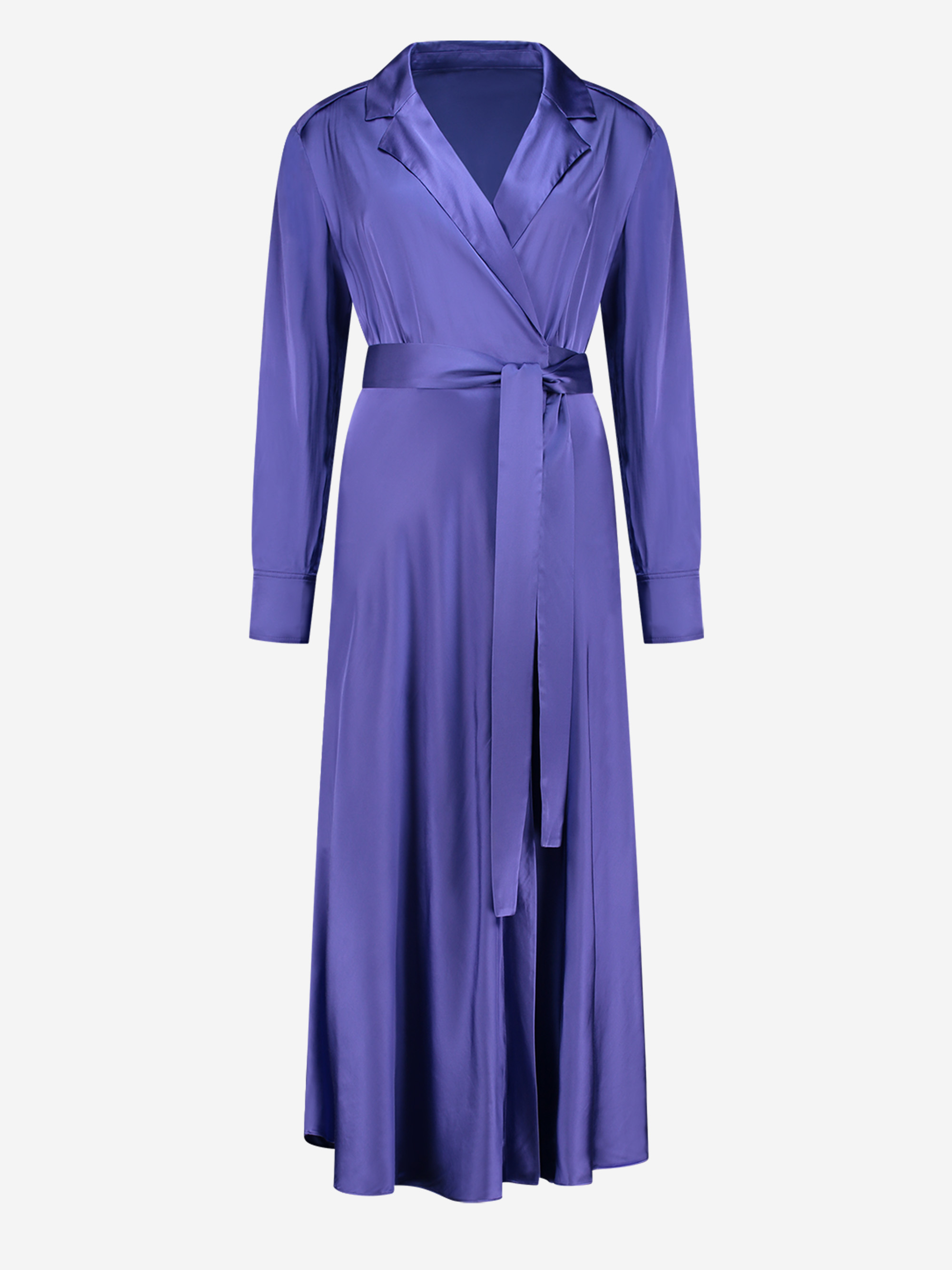 Satin look wrap Dress 