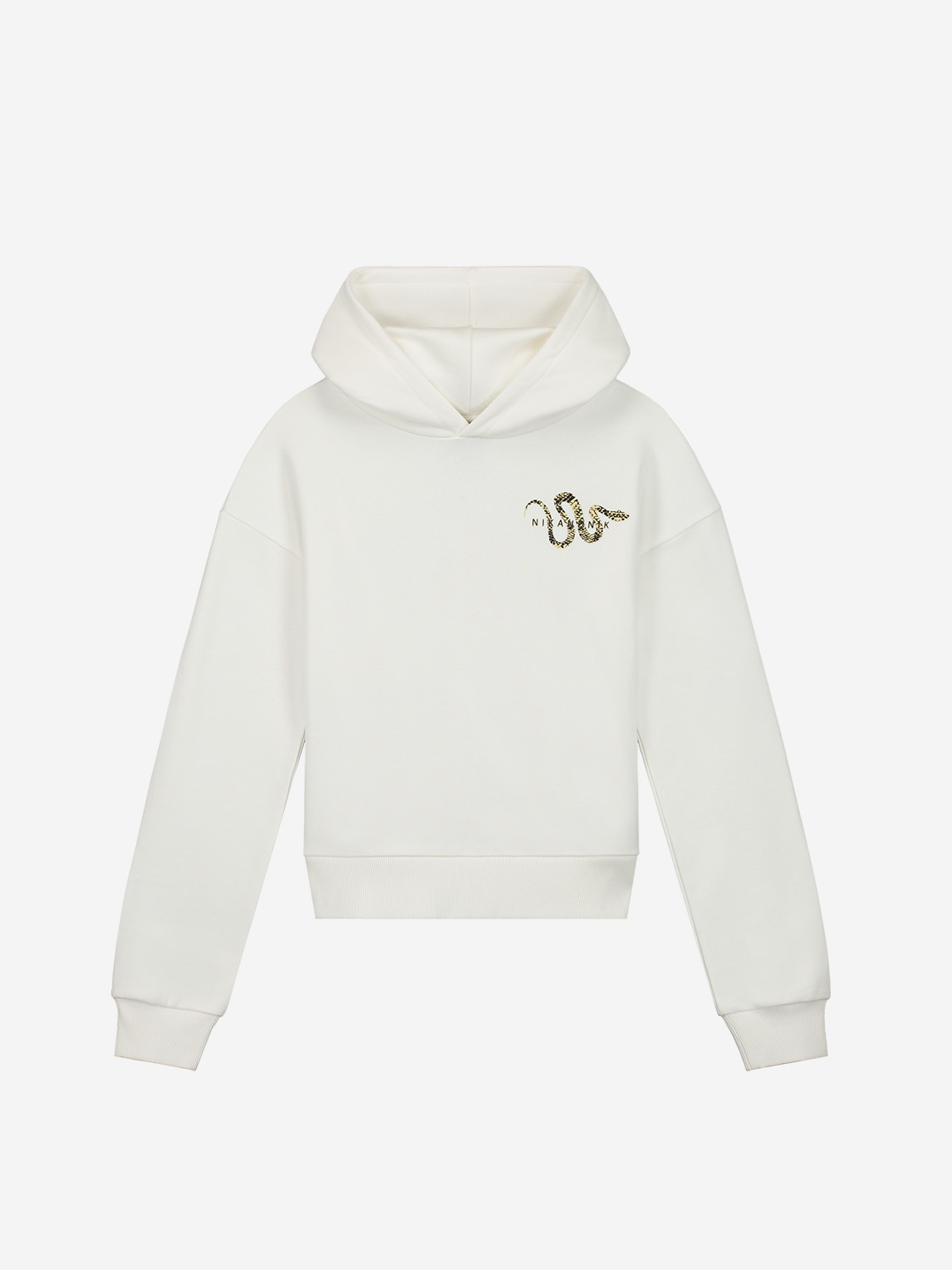 Hoodie met grafische slangenprint