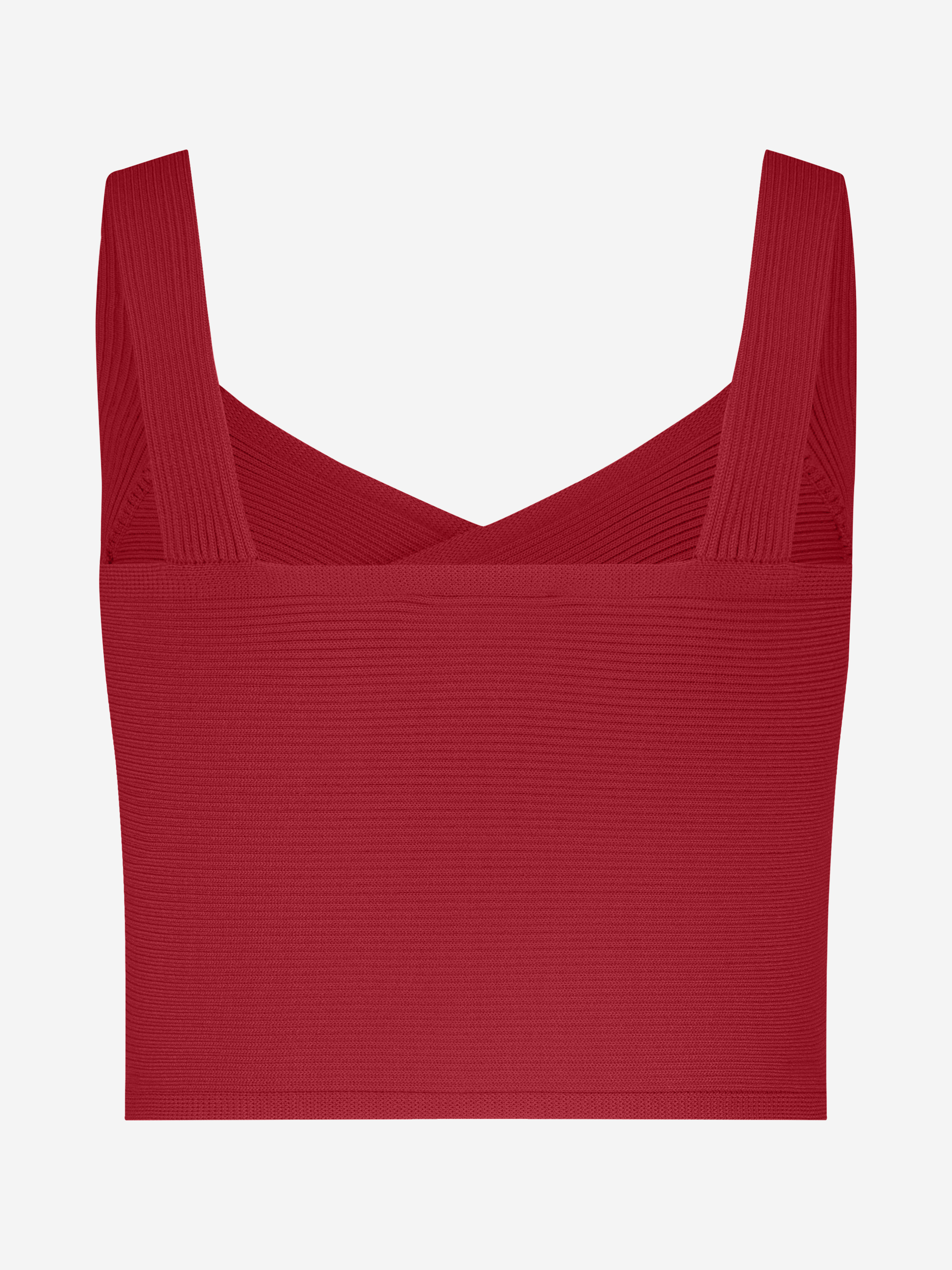 Korte gekruiste top met logo gesp detail