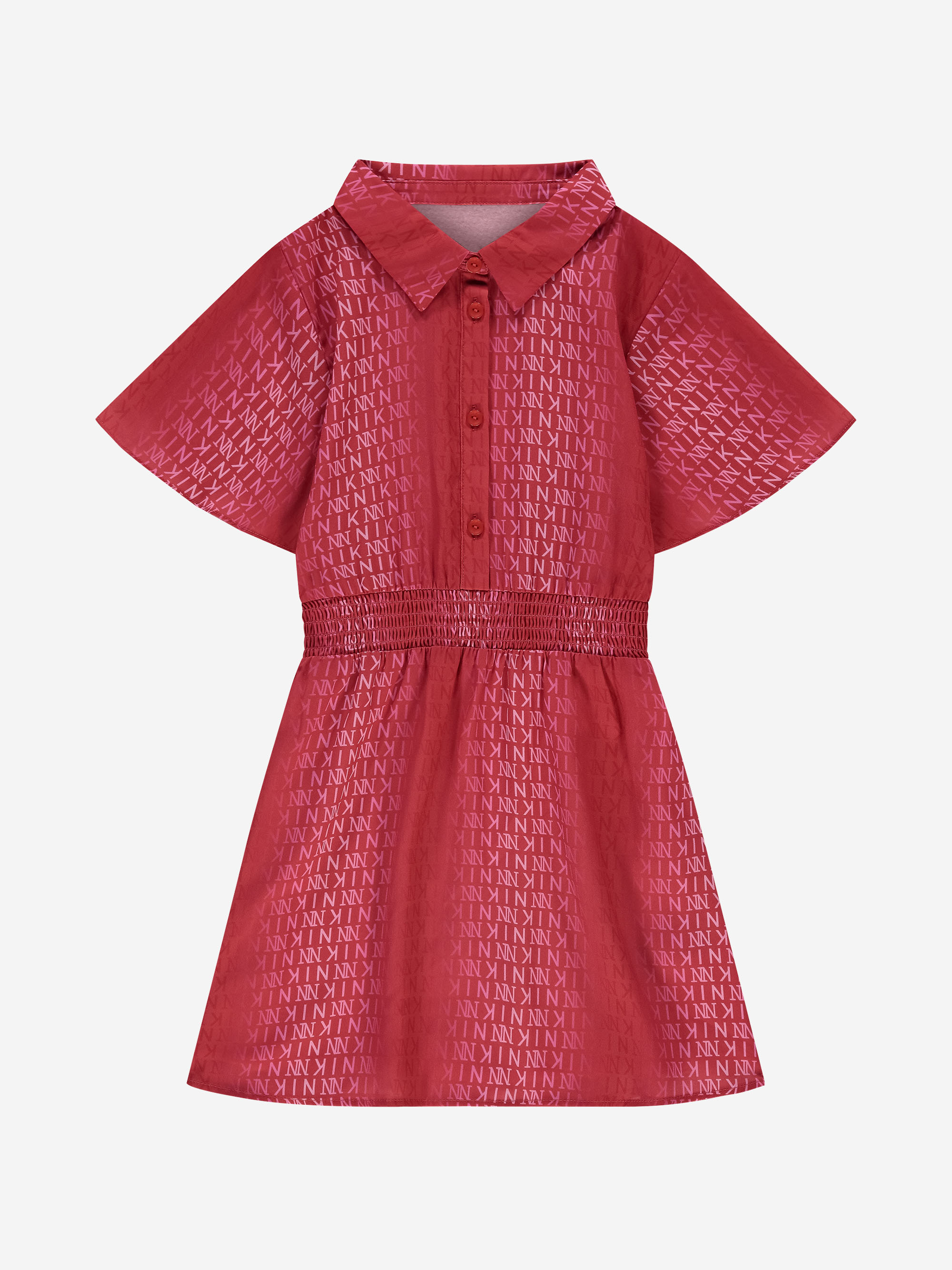 A-line dress with logo print