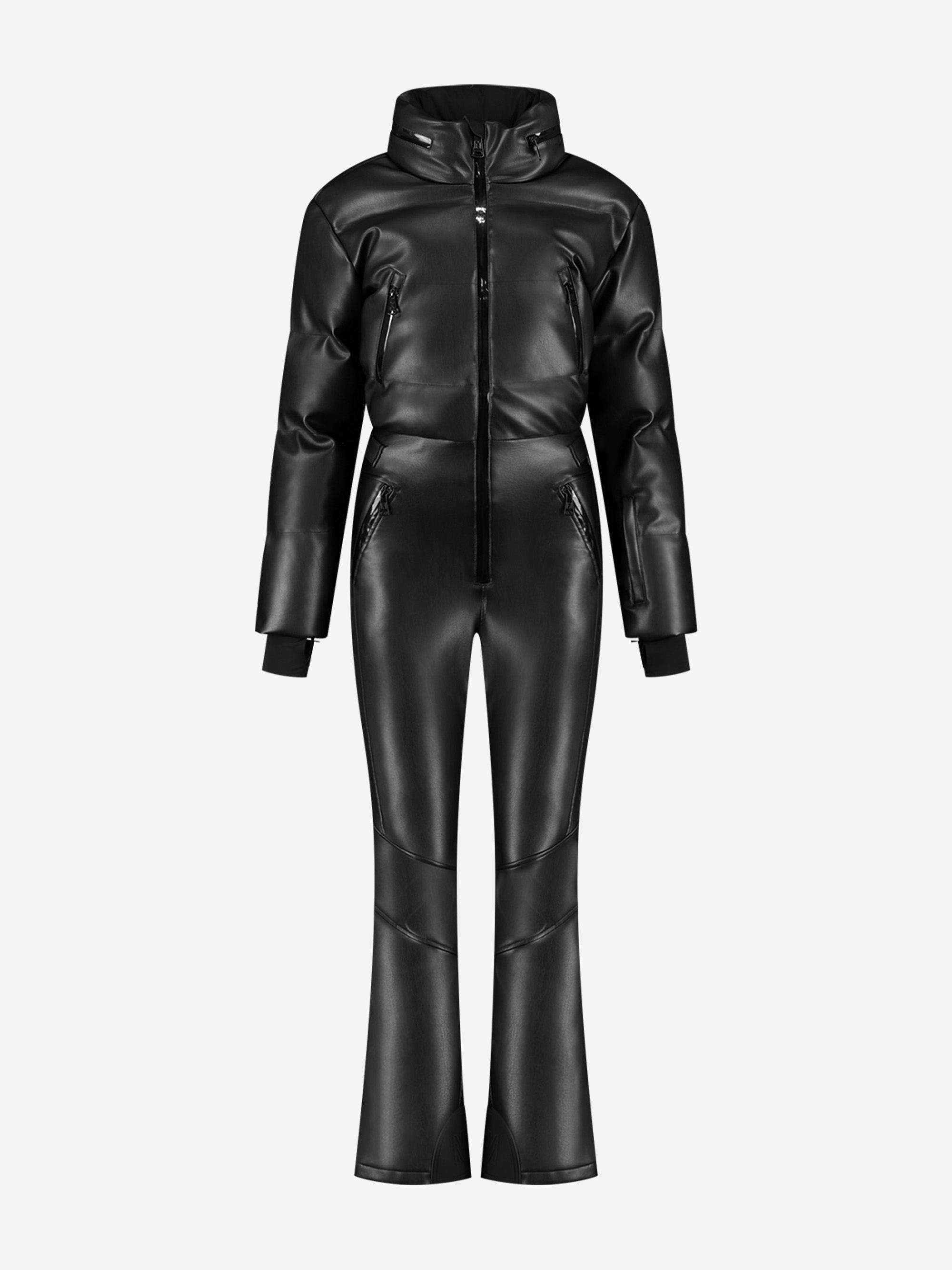 Ski jumpsuit from faux leather 