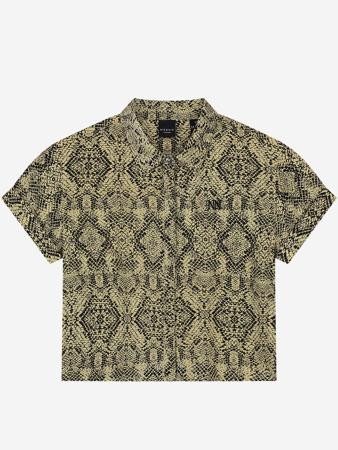 Blouse met slangenprint