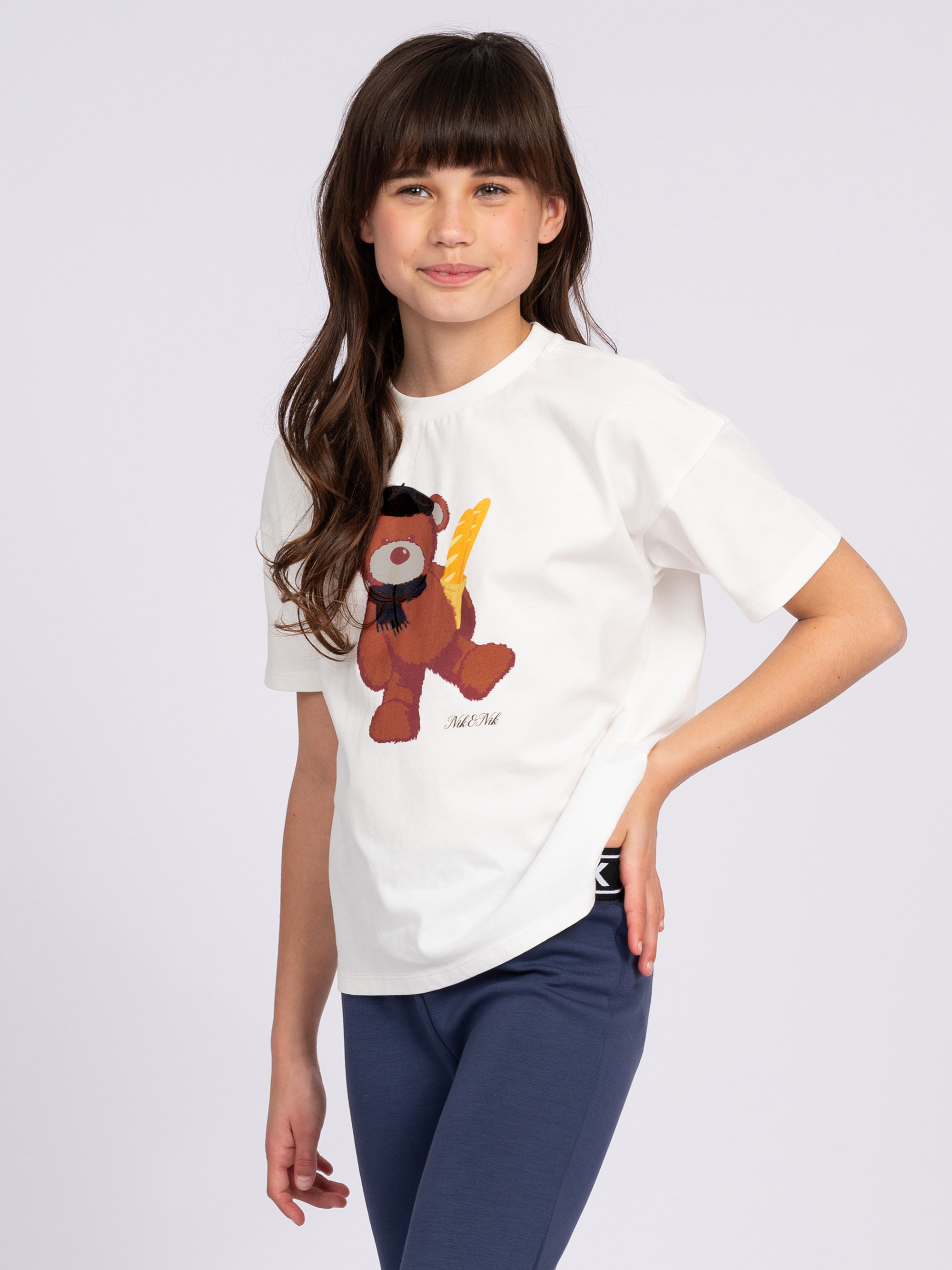 T-shirt met opdruk van een beer
