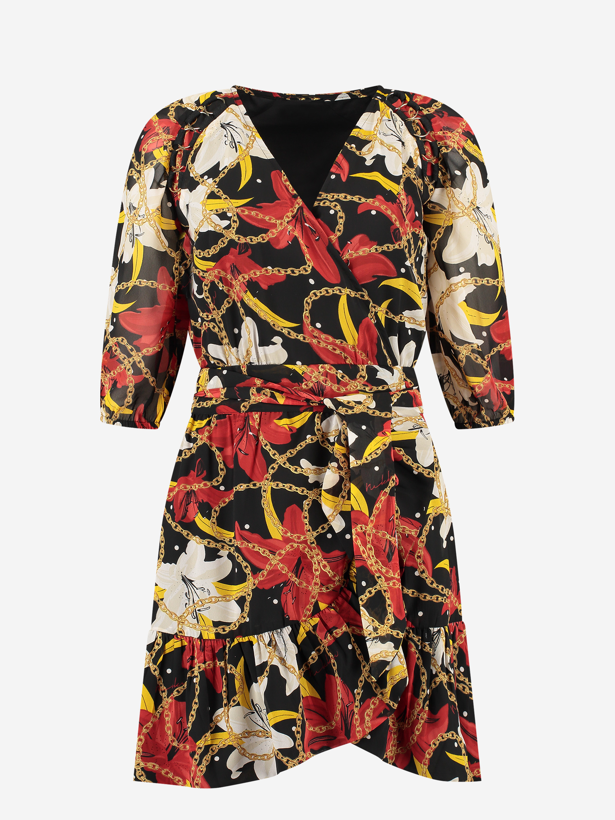 Dress with graphic print