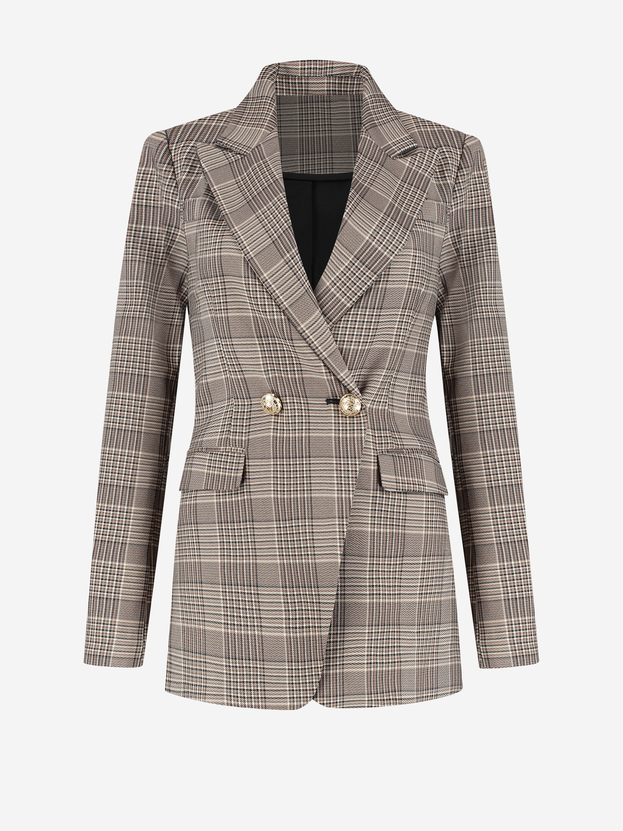 Fitted checked blazer 