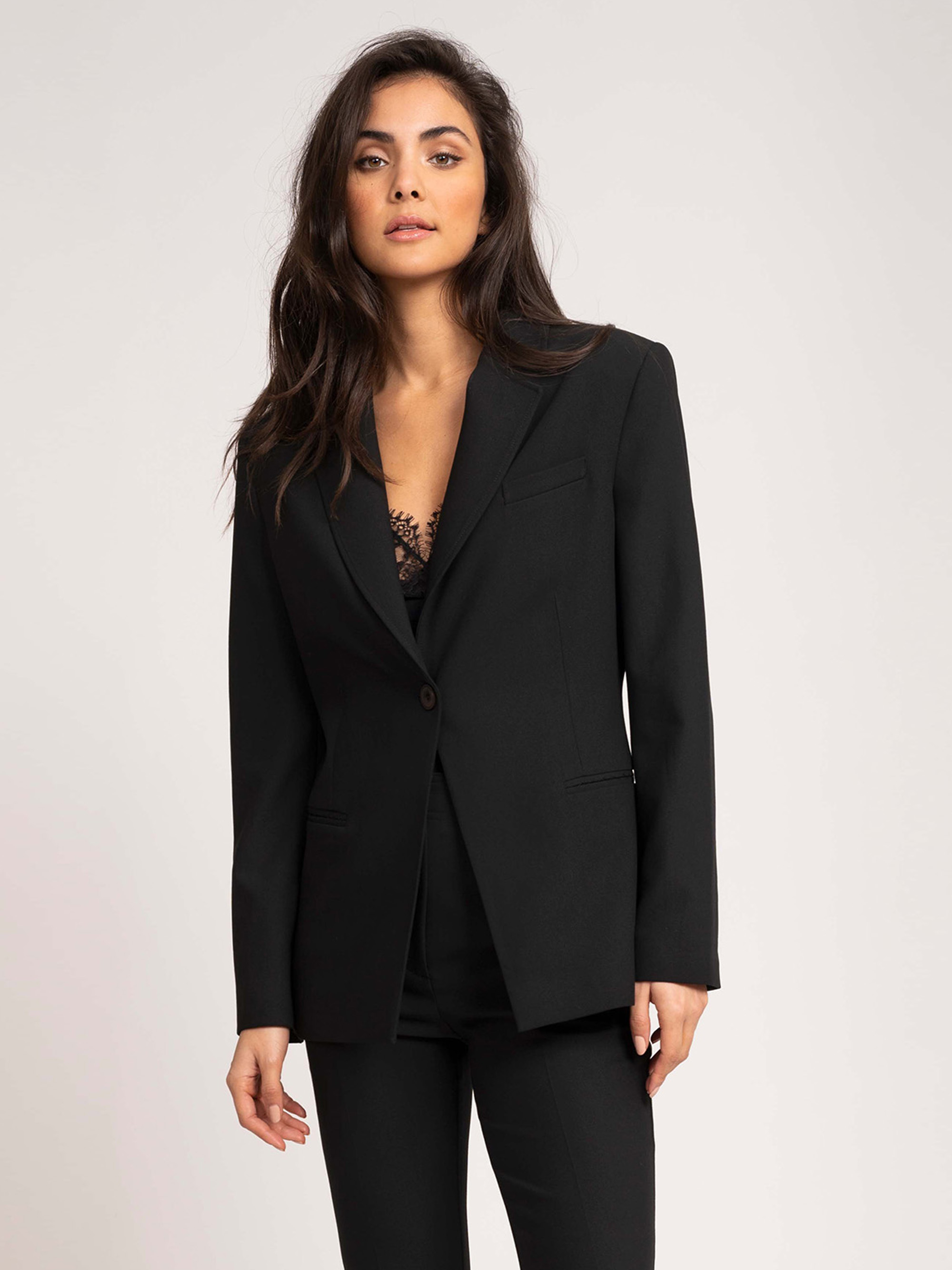 Regular single-breasted blazer 