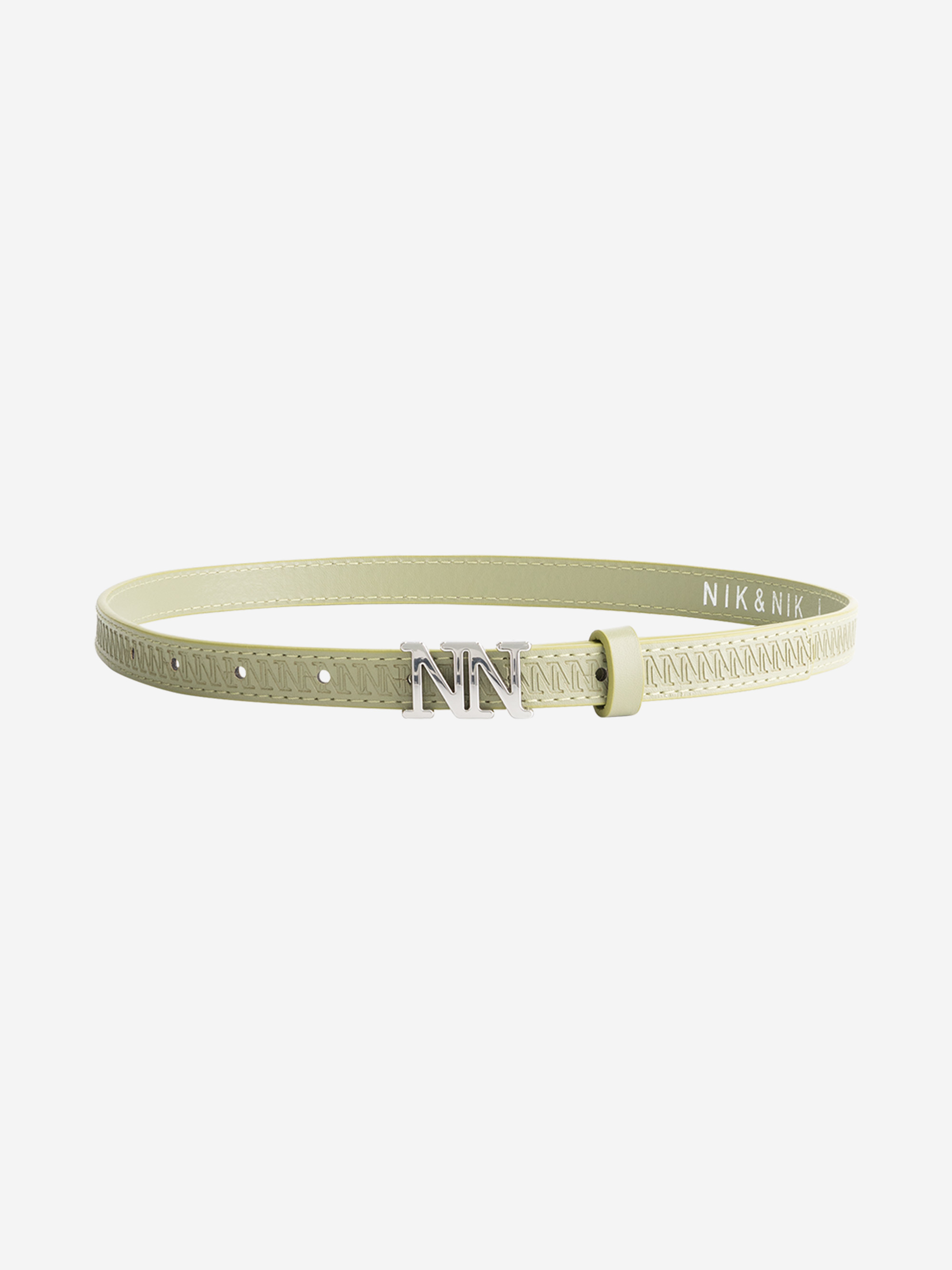 Taille riem met logo patroon