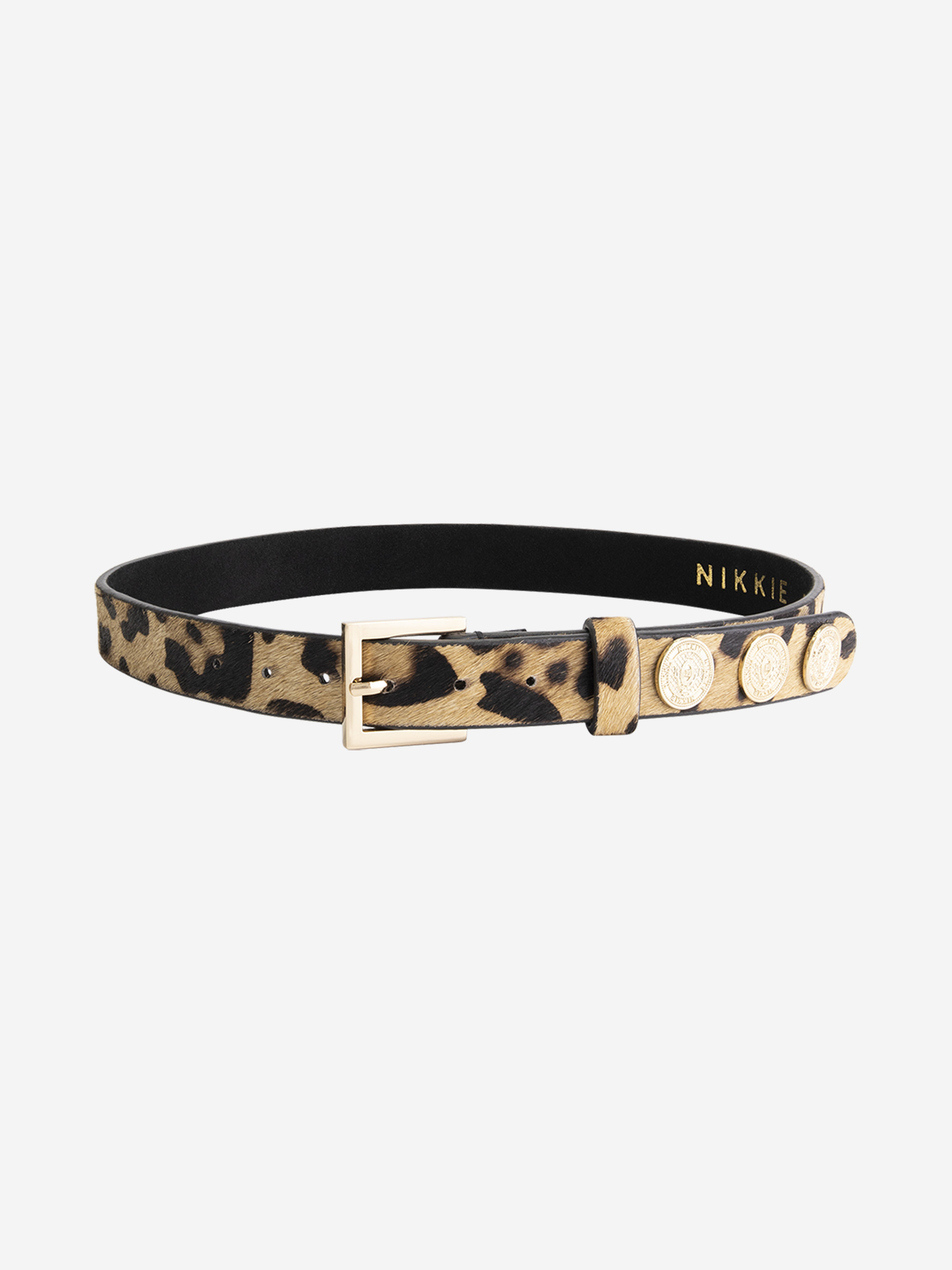 Riem met luipaardprint