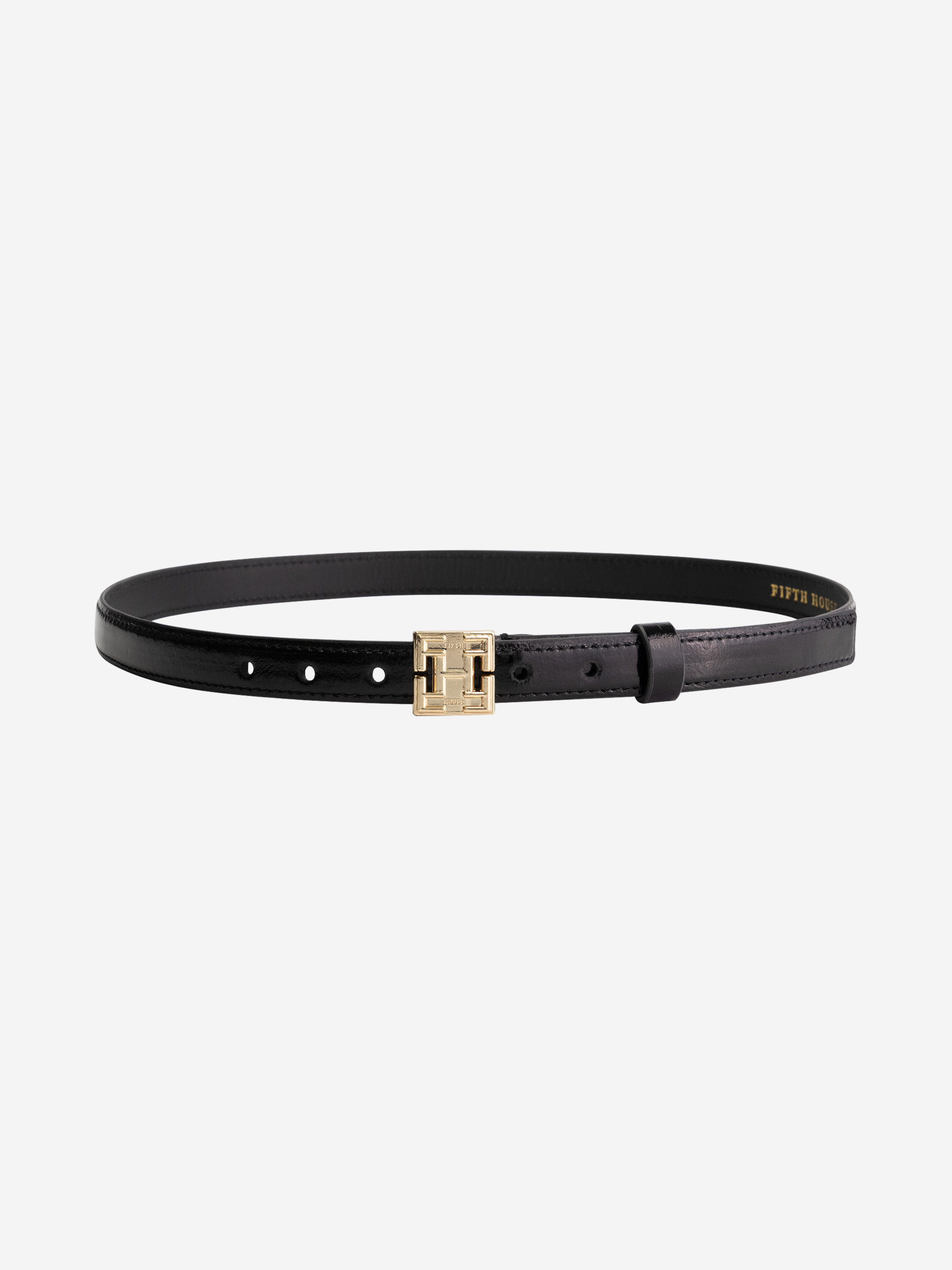 Waist belt with logo buckle 