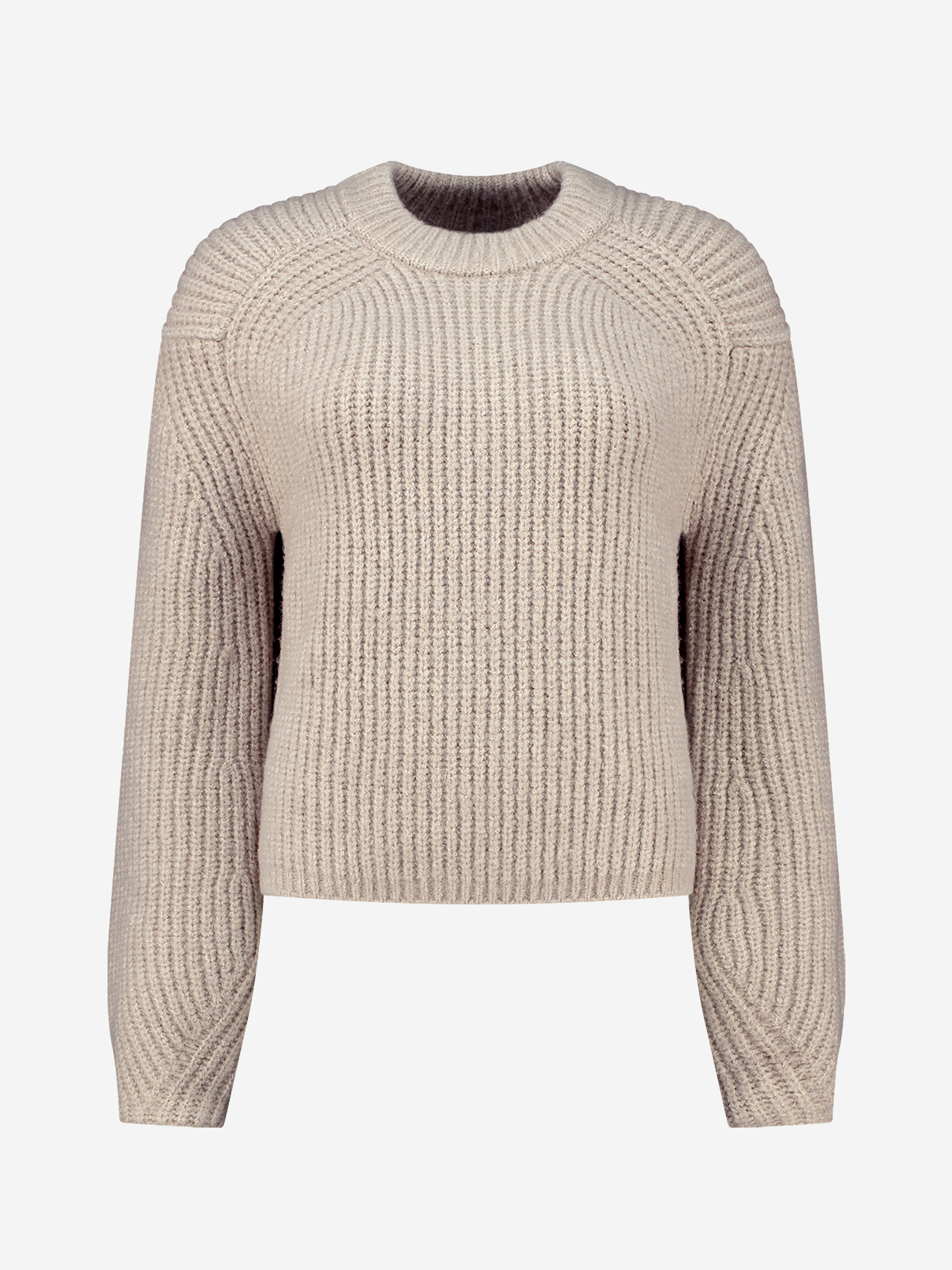 Sweater with round neck